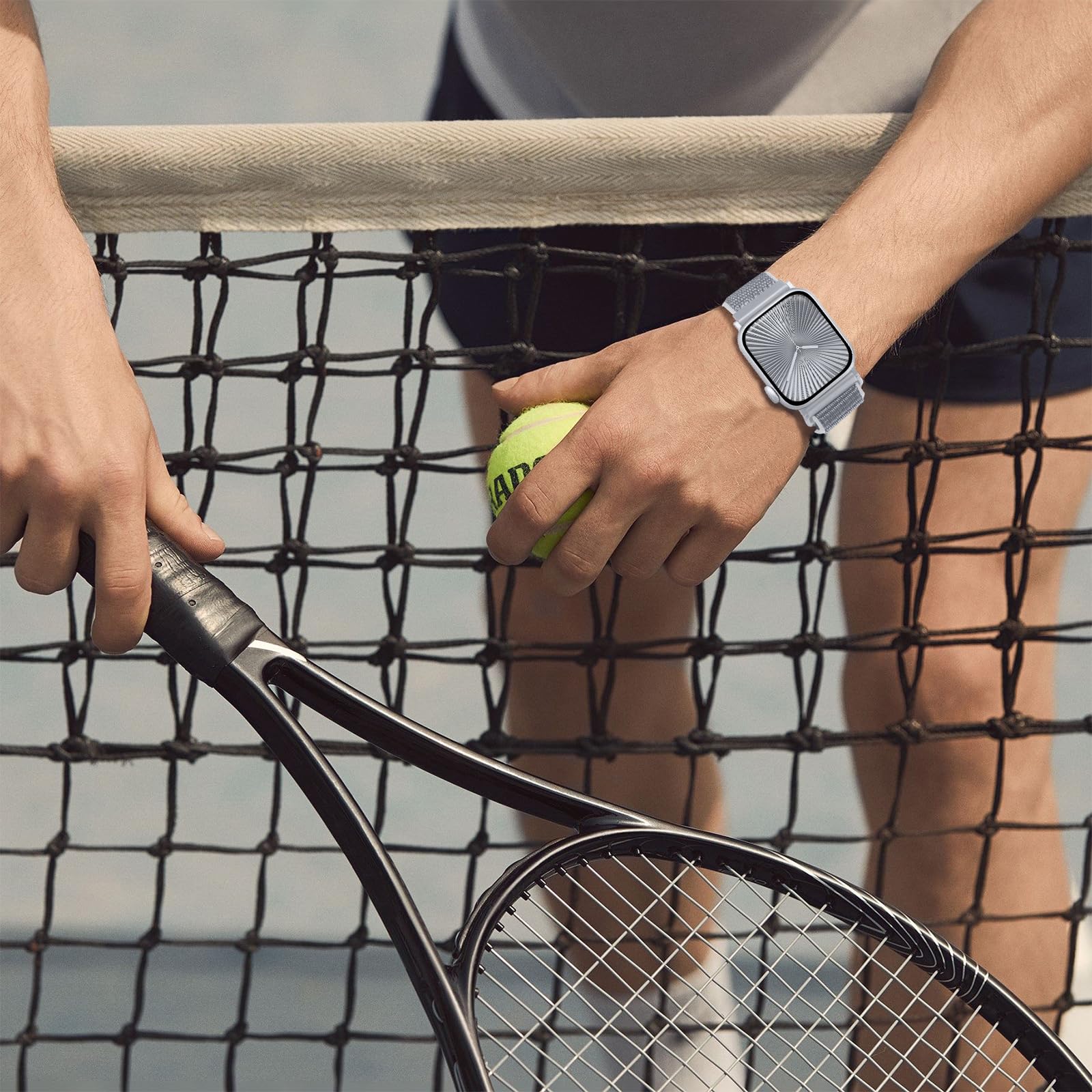 Nylon Sport Band Compatible with Apple Watch Band 38mm 40mm 41mm 42mm 44mm 45mm 46mm 49mm, Adjustable Breathable Women Men Braided Strap Loop for iWatch Series 11/10/9/8/7/6/5/SE Ultra 3/2/1