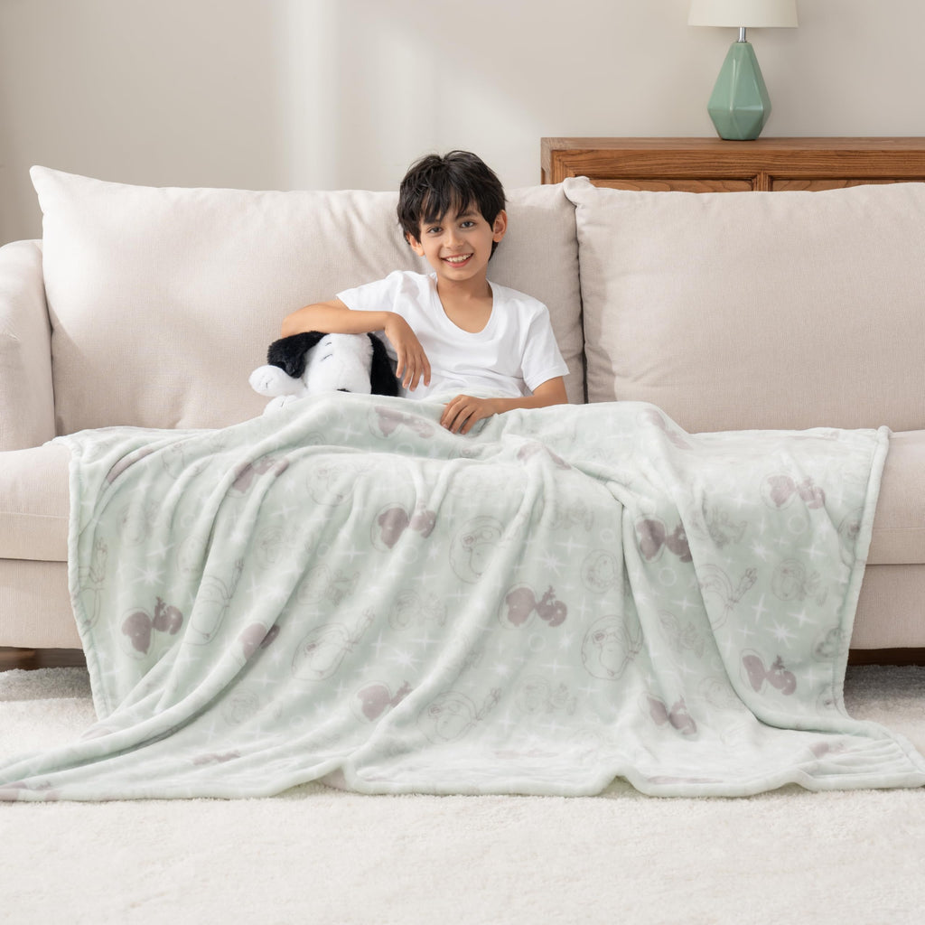Berkshire Blanket VelvetLoft® Luxury Soft Polyester Throw Blanket, Don’t Let The Pigeon Drive The Bus, 50 x 70in(Official Mo Willems® Product)