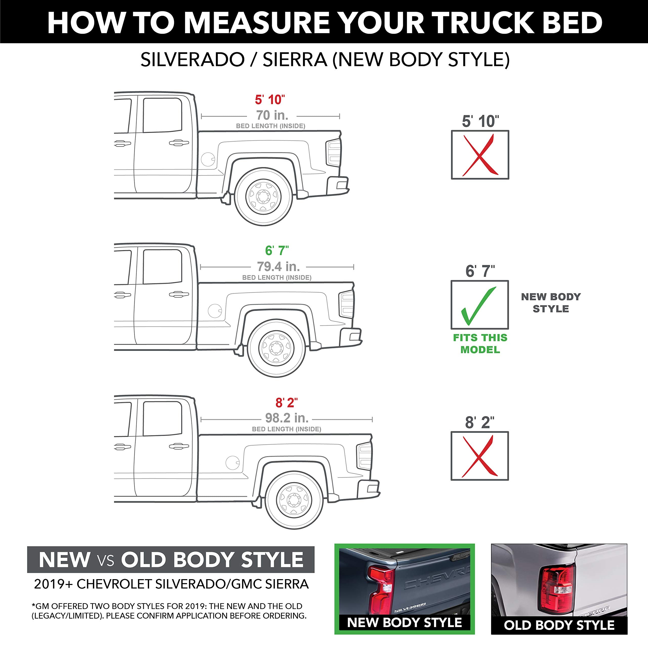 RealTruck Extang Trifecta 2.0 Soft Folding Truck Bed Tonneau Cover | 92456 | Fits 2019-2026 Chevy/GM Silverado/Sierra (w/o Factory toolboxes or MultiPro Tailgate) 5' 10" Bed (69.9")