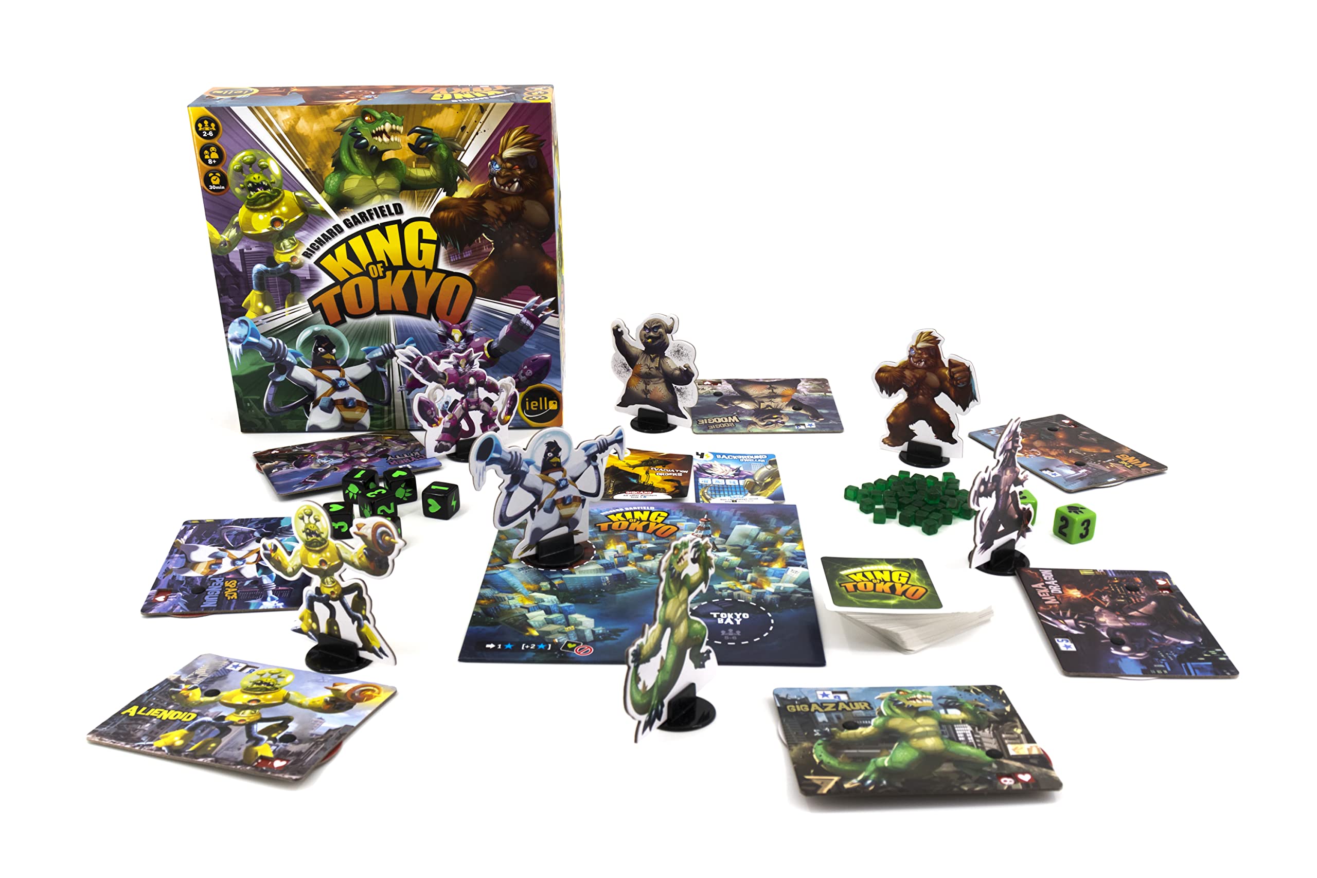 IELLO: King of Tokyo: Duel - Two-Player Board Game, Fun & Tactical Giant Monster Clash Dice Game, Classic Strategy, Family Ages 8+, 2 Players, 20 Min