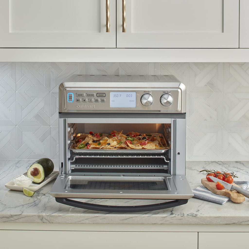 Cuisinart Air Fryer + Convection Toaster Oven, 8-1 Oven with Bake, Grill, Broil & Warm Options, Stainless Steel (TOA-70C)