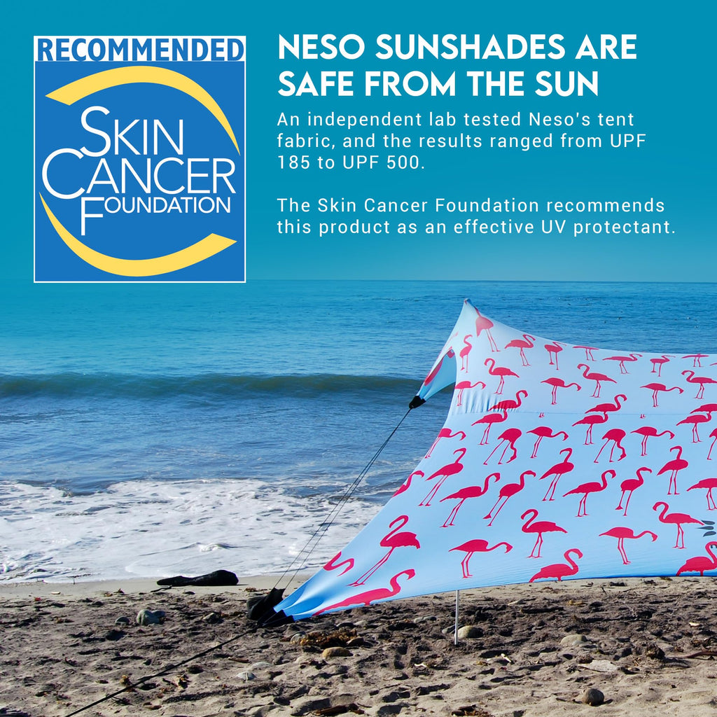 Neso Gigante Portable Beach Tent Sun Shelter - Lightweight Beach Shade Canopy - Easy Setup for Family Outings - Patented Reinforced Corners - UPF 50+ - 8ft Tall, 11 x 11ft - Save The Whales