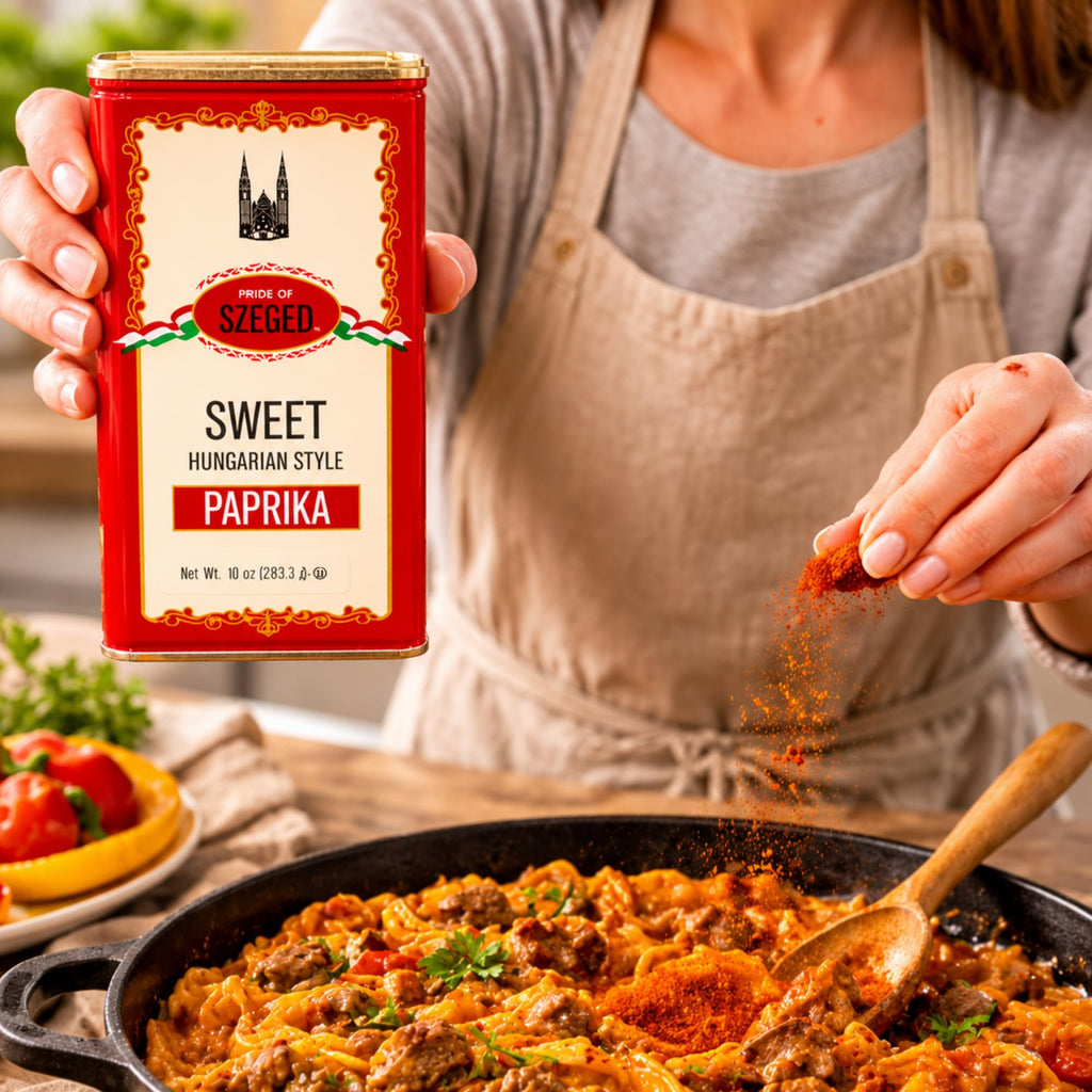 Pride of Szeged Hot Paprika Powder, Bright Red, 4 oz. Tin, 1-Count