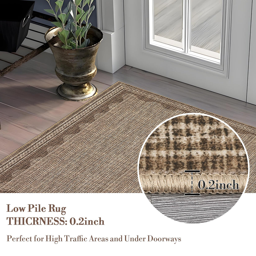 Scalloped Rug 2x3 Rugs for Entryway, Solid Blue Rugs Small Area Rug Non Slip Scalloped Bath Mat, Washable Front Door Mat Indoor Entrance,Soft Girls Nursery Dorm Carpet for Bedroom Kitchen