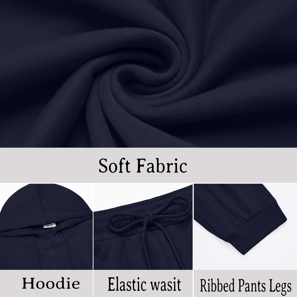 COOFANDY Sweatsuits for Men 2 Piece tracksuit Sets Full Zip Hoodie Sweatpants for Men Casual Sports Jogging Suits S-4XL