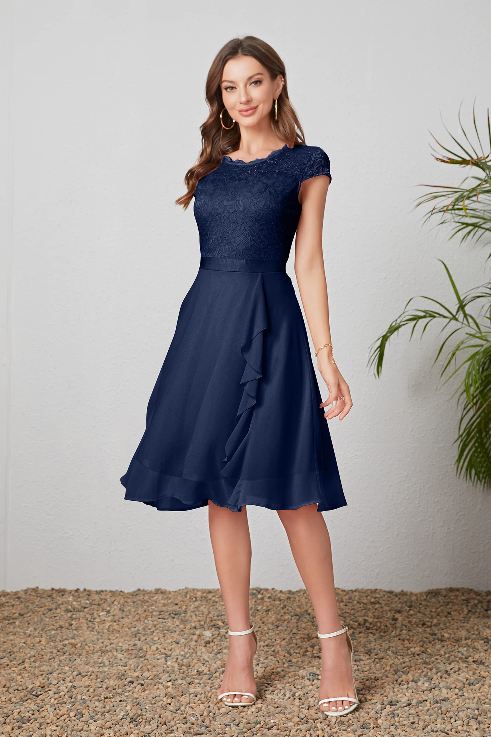 Women's Cocktail Dresses for Women Evening Party, Tea Party Dress for Women 2025 Wedding Guest Dress Prom Semi Formal Dress