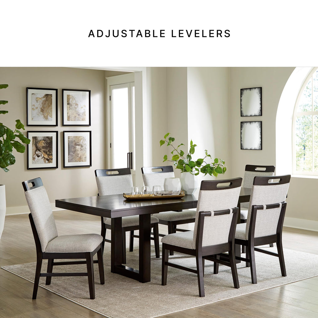 Signature Design by Ashley Chalanna Solid Wood Frame Dining Chair, Set of 2, White
