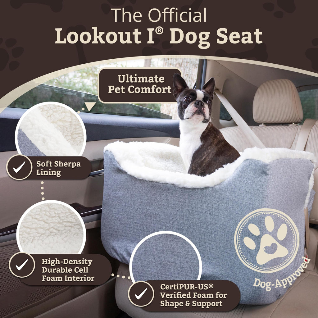 SNOOZER PET Products Lookout 1 Dog CAR SEAT, Birch Diamond, Small