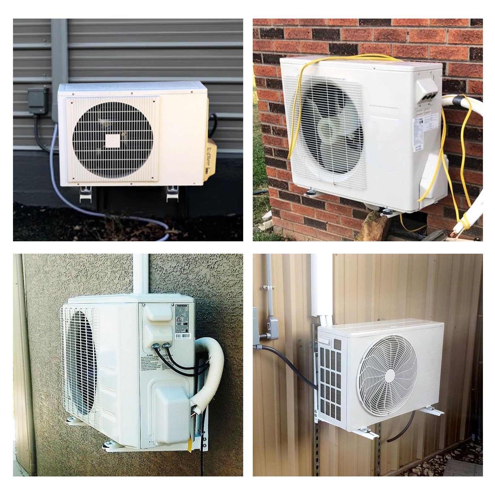 Mini Split Wall Mounting Bracket for 7000-18000 BTU Air Conditioner Heat Pump System Unit,Heavy Duty Foldable mini Split Bracket