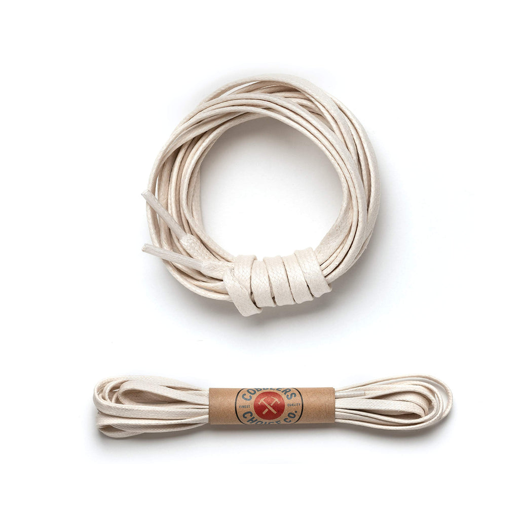 Premium Flat Waxed Cotton Boot Laces - Cobbler's Choice Shoe Laces - Durable and Beautiful!