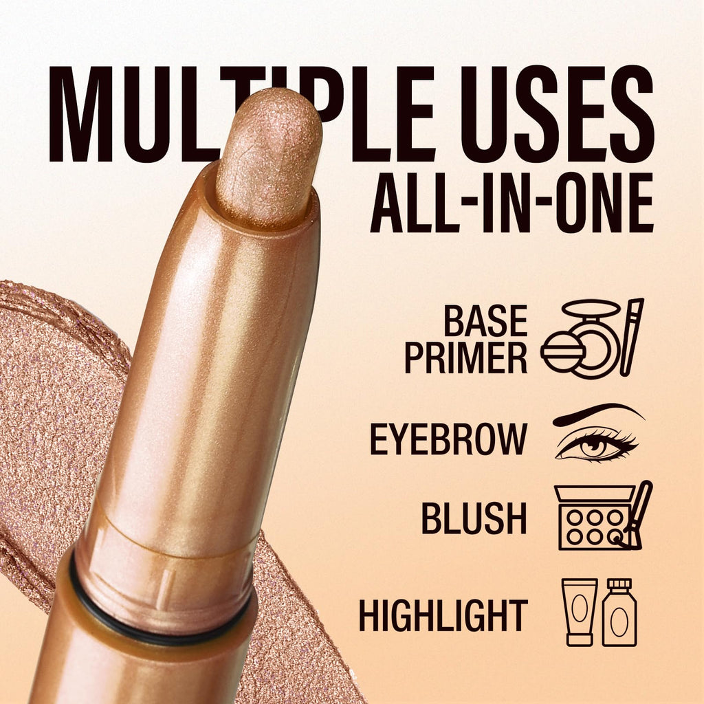 Eyeshadow Stick Set, 2 Colors Matte Professional Bright-Colored Contouring and Highlight Eyeshadow Stick, Cream Waterproof Long Lasting High Pigmented Eye Shadow