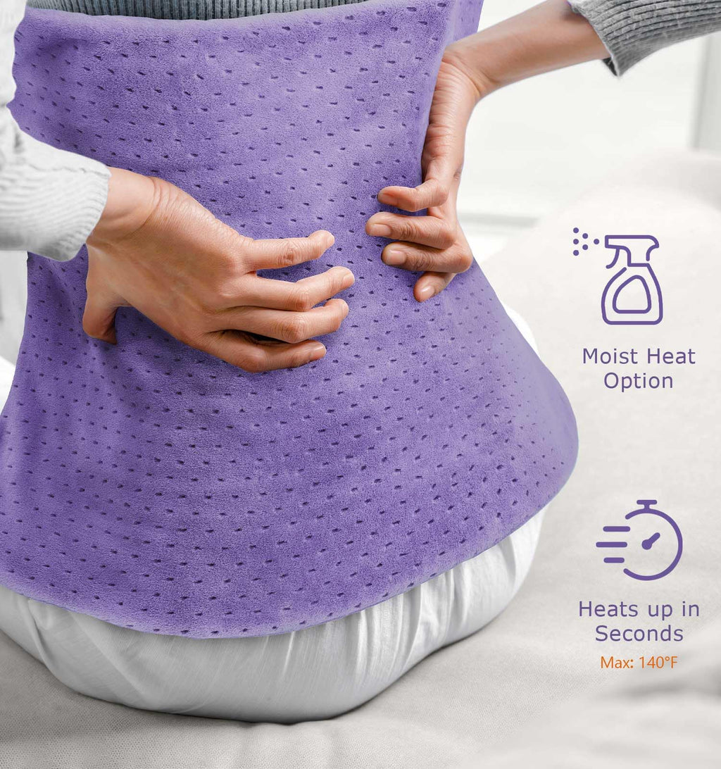 Fathers Day Dad Gifts from Daughter, Heating Pad for Back Pain & Cramps - Ultimate Pain Relief & Versatile Gift for Women, Men - Ideal for Christmas, Soft Machine Wash Fabric, King Size 12"x24"