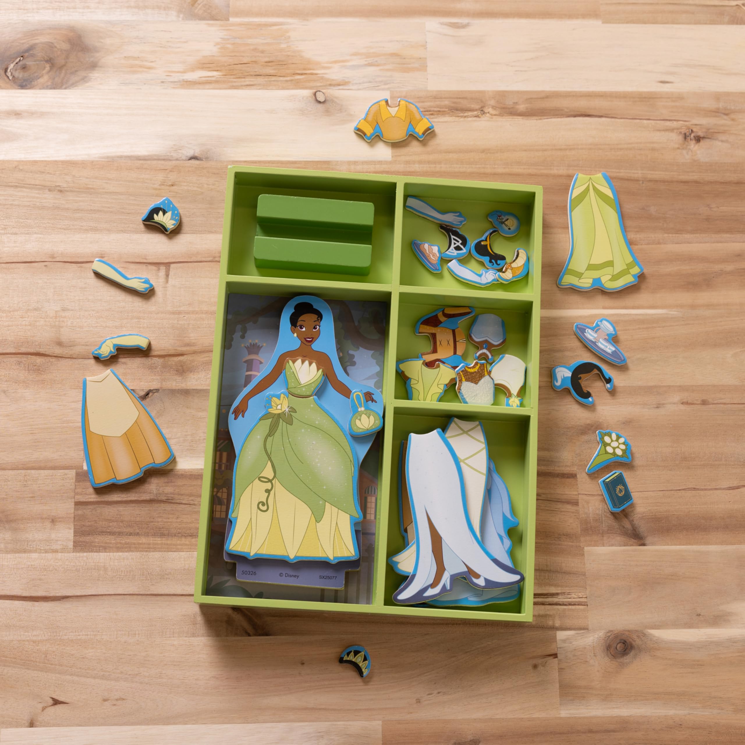 Melissa & Doug Disney Princess Ariel Magnetic Dress-Up Wooden Doll Pretend Play Set (30+ Pieces)