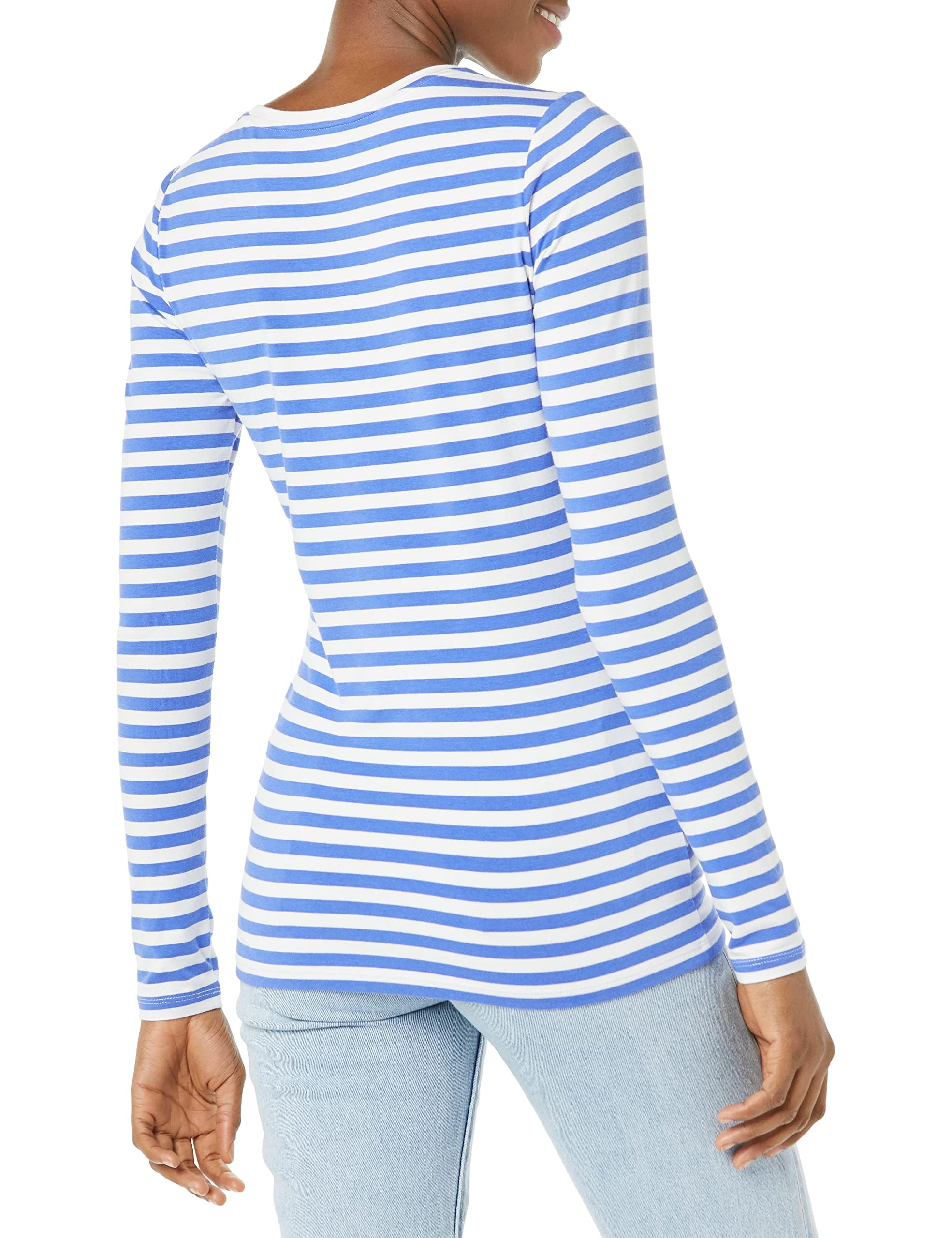 Amazon Essentials Women's Regular-Fit Long-Sleeve Crewneck T-Shirt (Available in Plus Size)