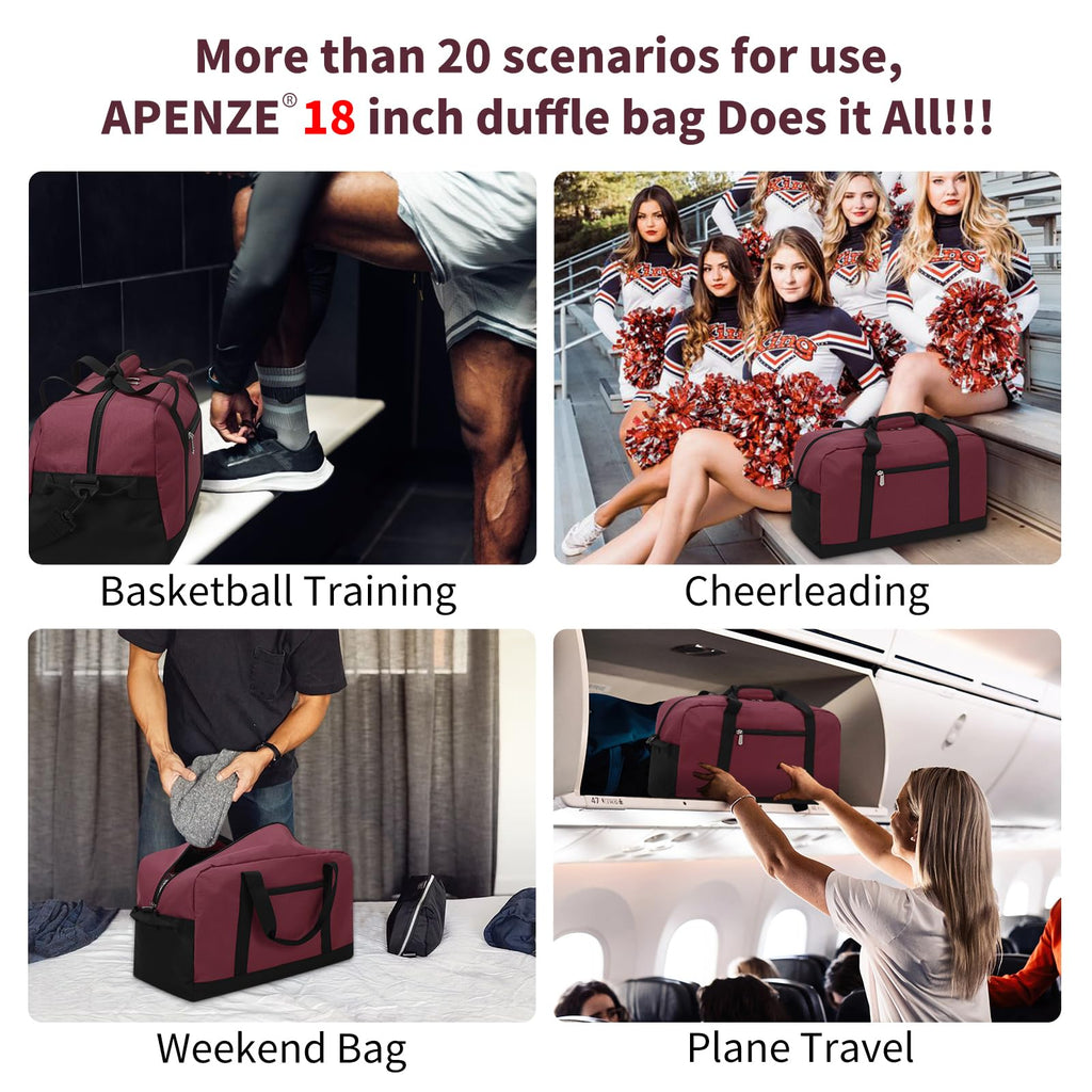 Apenze Small Gym Bag Carry On Bag - 12 in Mini Duffle Bag Lightweight for Overnight Travel(Camouflage)