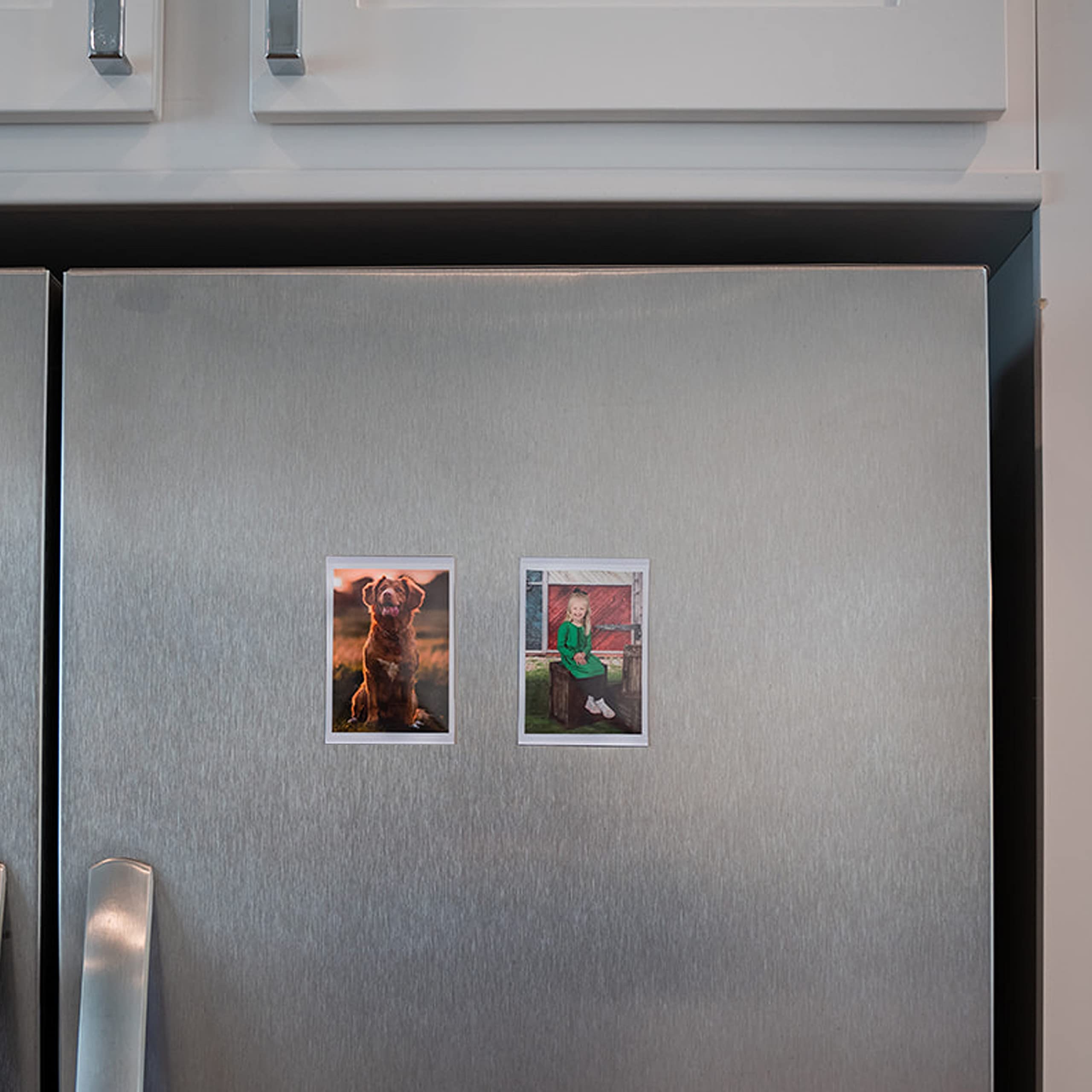 Magtech Magnetic Photo Pocket Picture Frame, White, Holds 2.5 x 3.5 Inches Photos, 10 Pack, Made in the USA (12310)