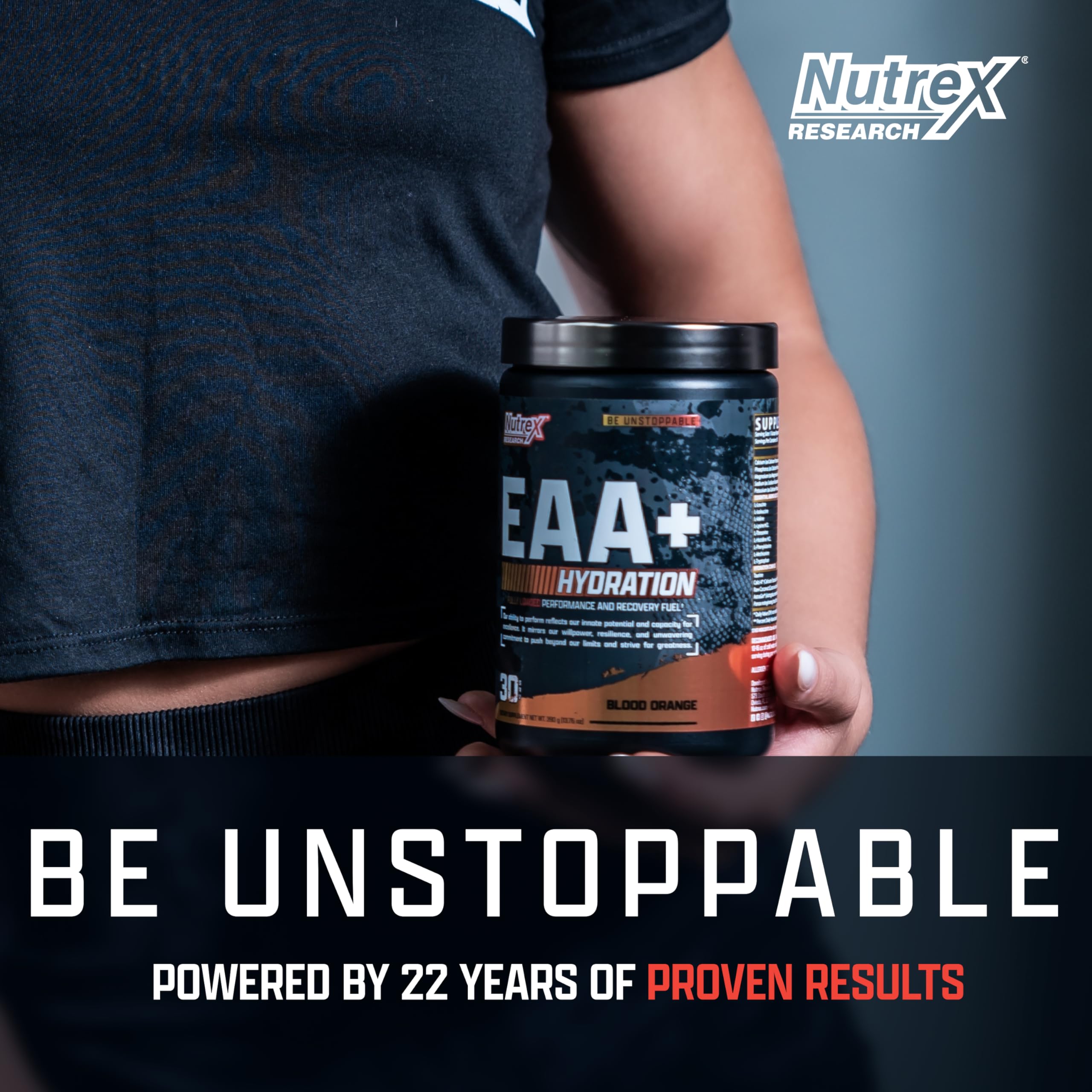 Nutrex Research EAA Hydration | EAAs + BCAAs Powder | Muscle Recovery, Strength, Muscle Building, Endurance | 8G Essential Amino Acids + Electrolytes | Apple Pear 30 Servings