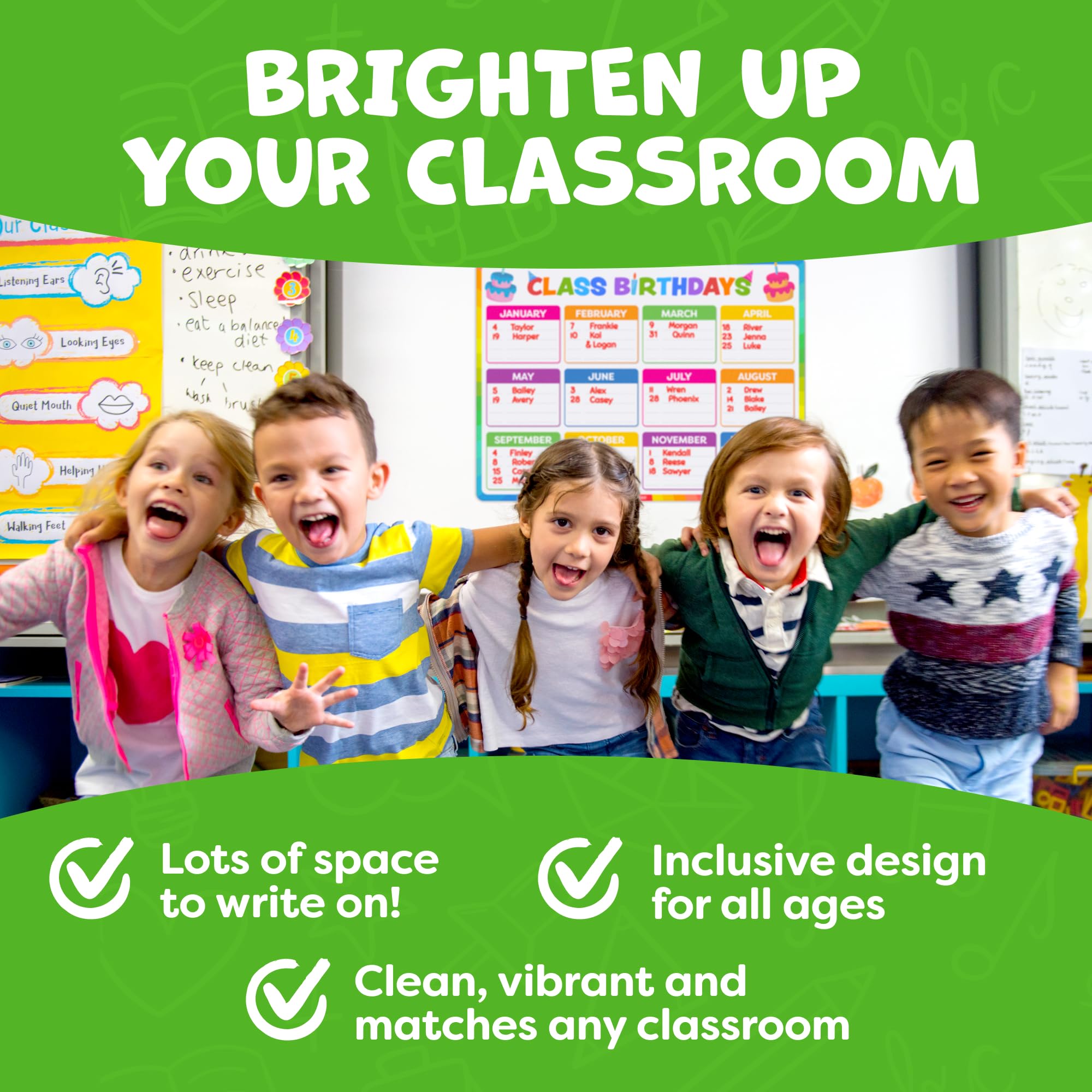 Multiplication Chart Poster & Math Posters for Elementary School - 13pc Learning Posters for Kids Ages 3-5 6-10 - 16”x11” Multiplication Table Poster, Math Classroom Decor Must Haves - Back to School