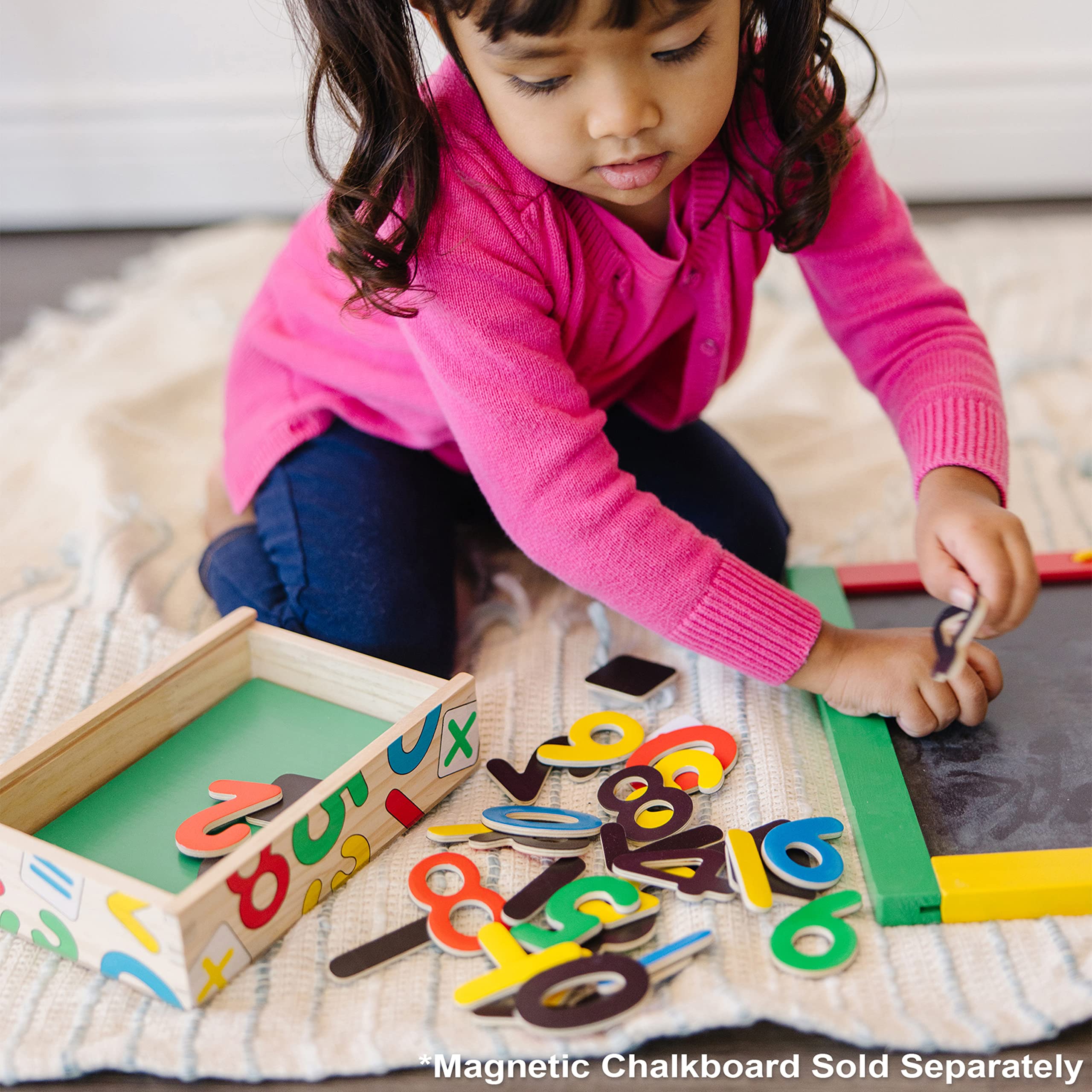 Melissa & Doug 52 Wooden Alphabet Magnets in a Box - Uppercase and Lowercase Letters