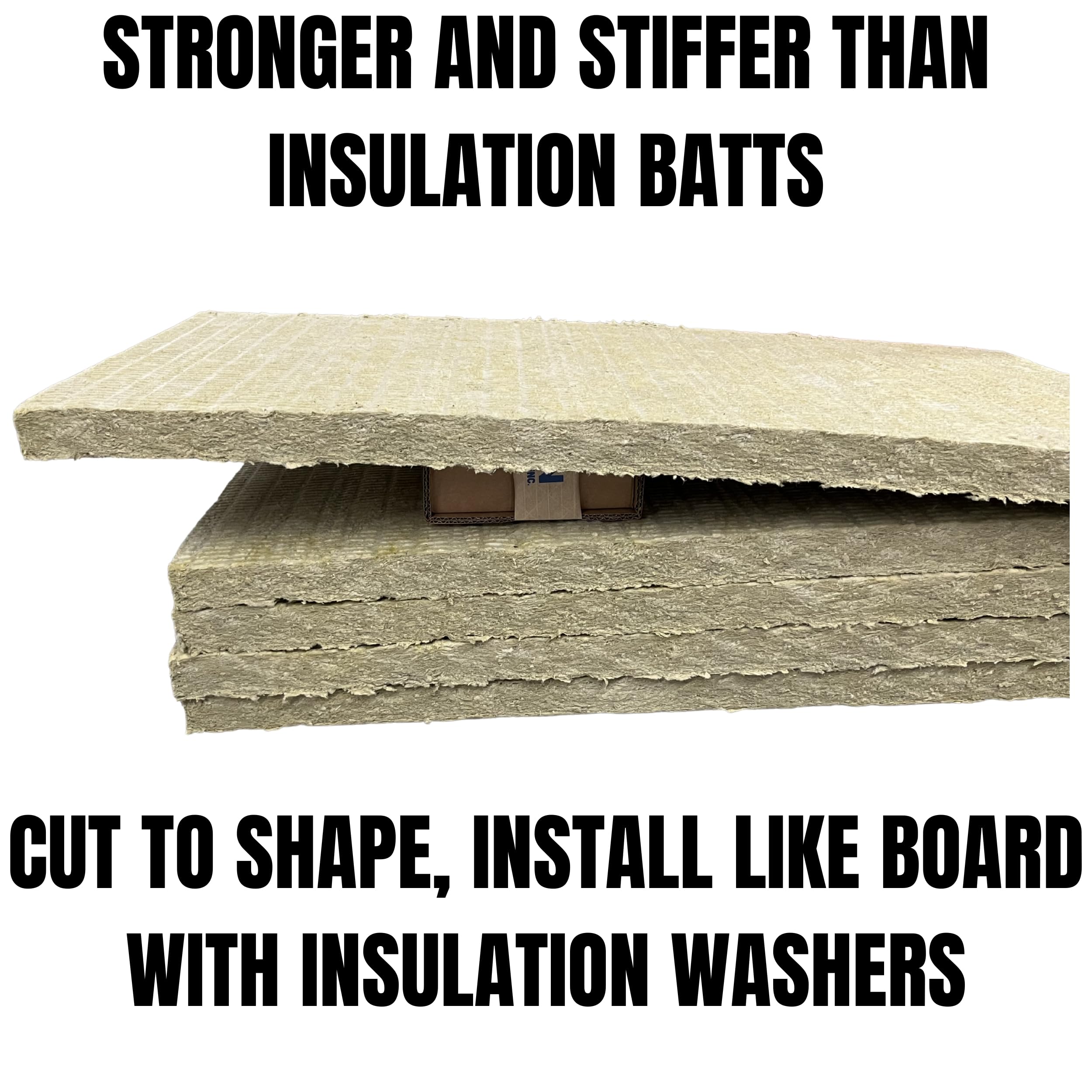 10 pk 24" x 48" x 1" Rockwool ProRox Mineral Wool, Replaces Owens Corning Thermafiber, BMW142-10PK