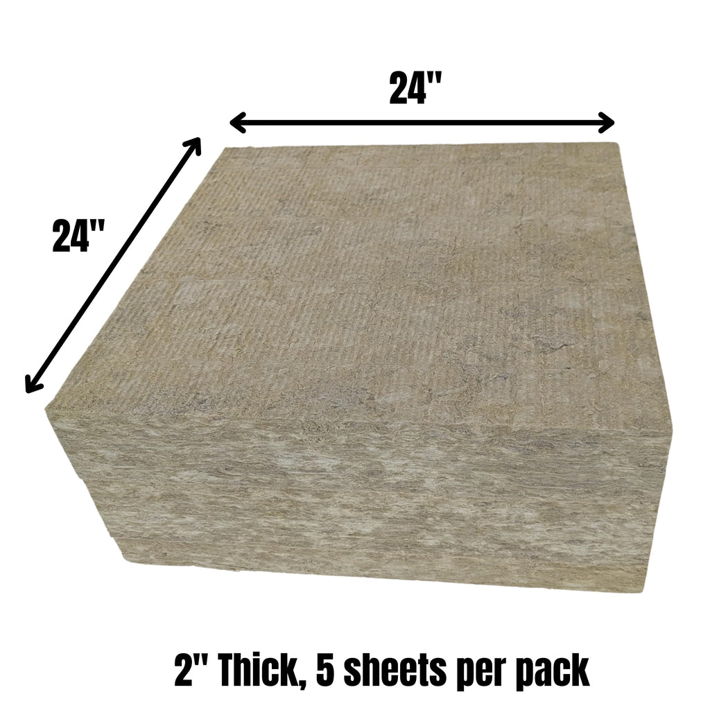 10 pk 24" x 48" x 1" Rockwool ProRox Mineral Wool, Replaces Owens Corning Thermafiber, BMW142-10PK