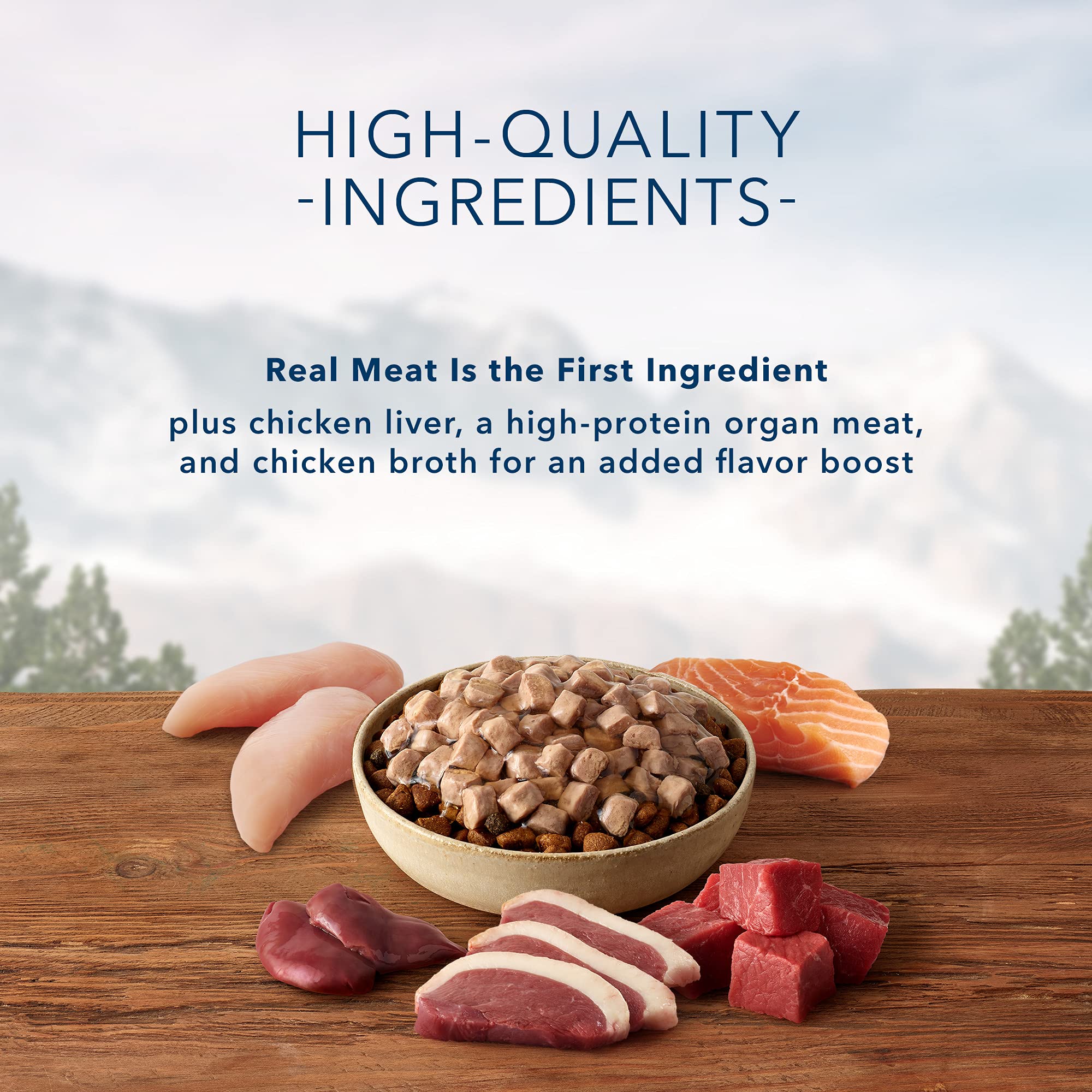 Blue Buffalo Wilderness Wild Cuts Trail Toppers Chunky Bites In Hearty Gravy - Beef - 3 Oz