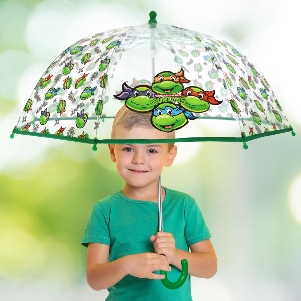 ABG Accessories Kids Umbrella for Boys and Girls Dome clear bubble umbrellas for Rain Windproof & Transparent with Easy Grip Handle Ages 3-10