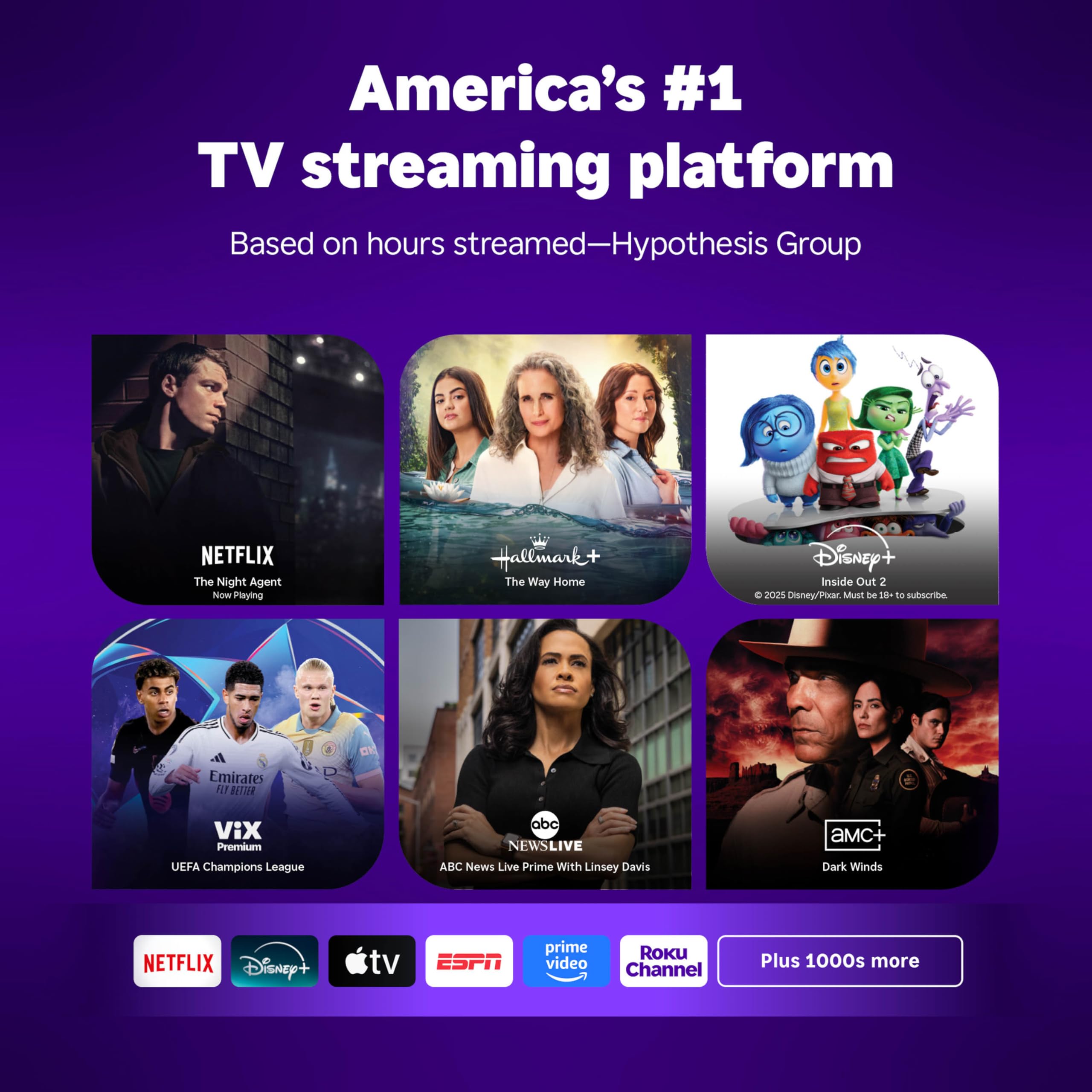 Roku Smart TV – 55-Inch Plus Series, Mini-LED TV – RokuTV with Enhanced Voice Remote – Flat Screen 4K QLED Television with Dolby Vision & Wi-Fi for Streaming Live Local News, Sports