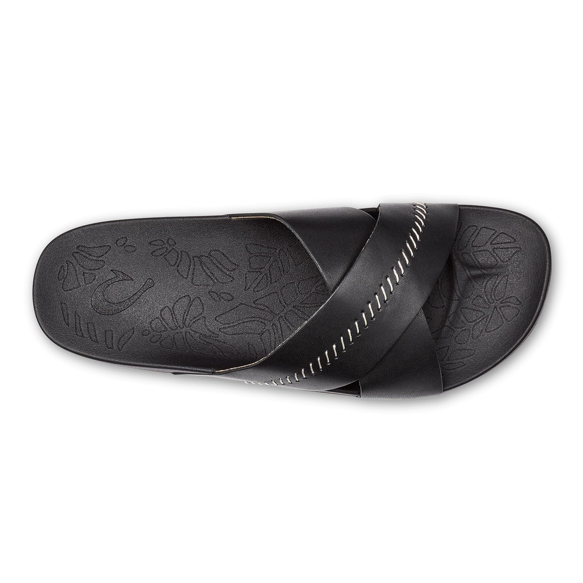 OluKai Kipe'a Olu Women's Slide Sandal, Premium Leather, Relaxed & Dressy Design For Any Occasion, All-Day Comfort & Fit