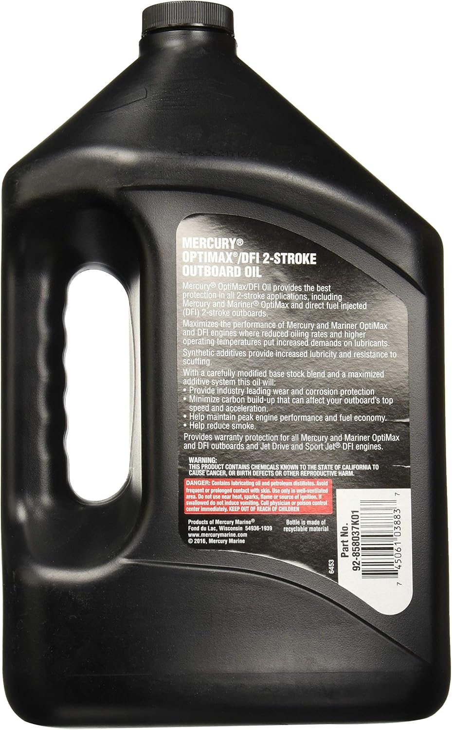 Mercury Optimax /DFI 2-Cycle Outboard Oil 1 Gallon 92-858037K01