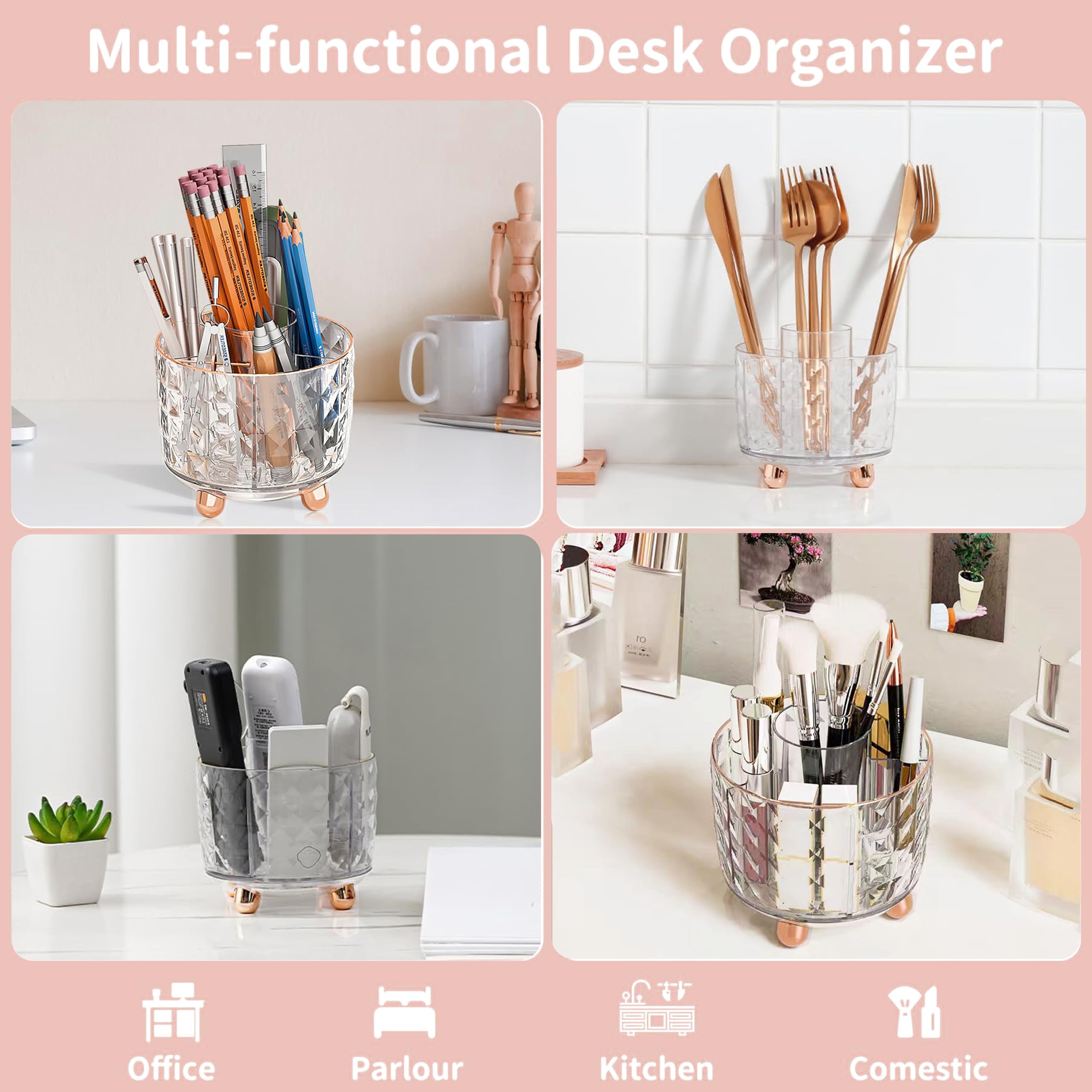 Dimonluce Office Desk Accessories, Black Office Supplies Accessories with Tape Dispenser, Stapler, Staple Remover, 1000 Staples, Tape, Clips Set, Ruler, Scissor, Pen