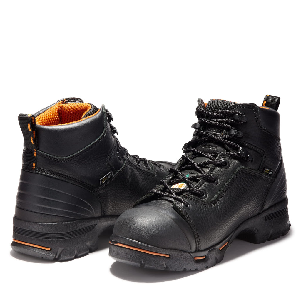 Timberland PRO Men's Endurance 6 Inch Steel Safety Toe Puncture Resistant Waterproof Industrial Work Boot