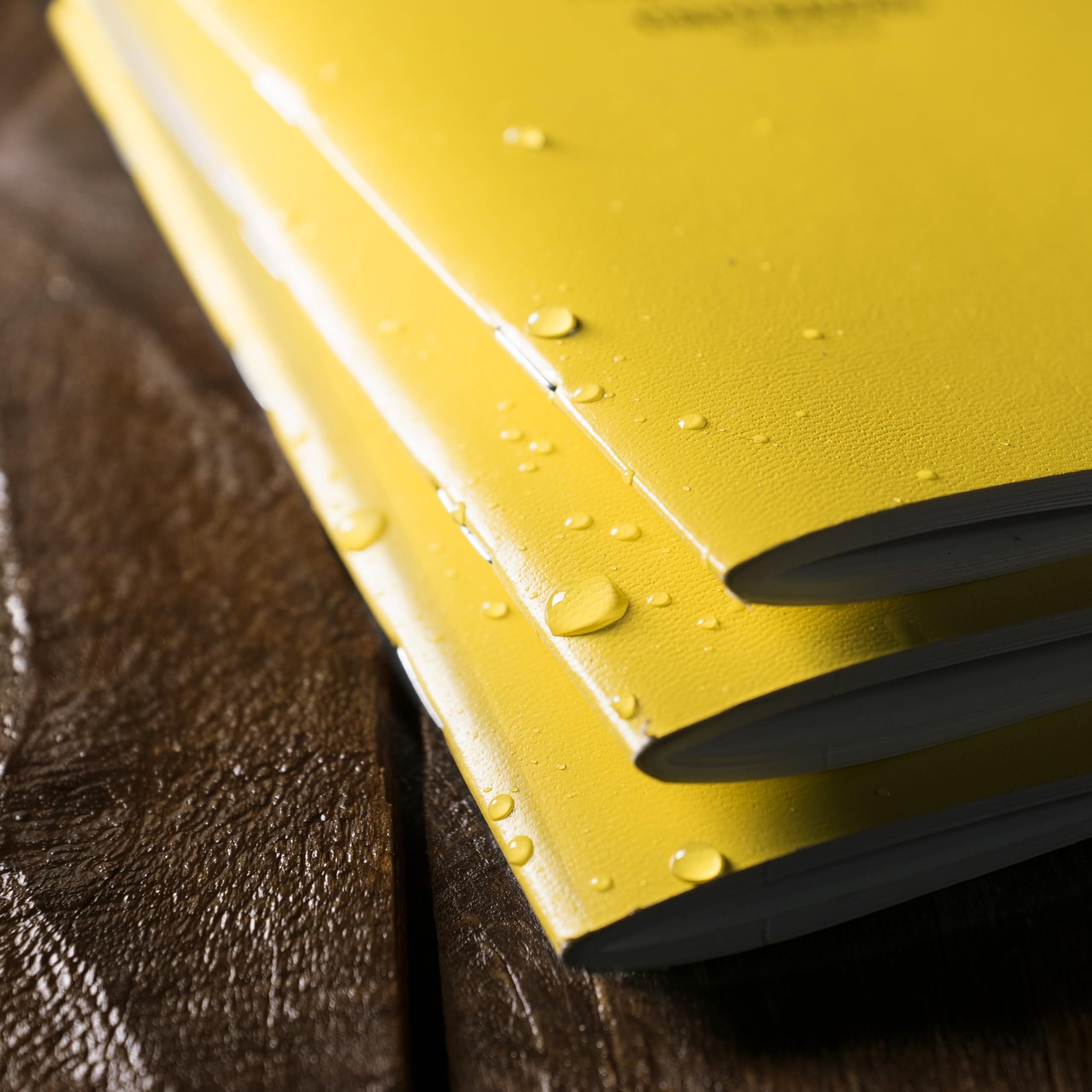 Rite In The Rain Weatherproof Stapled Notebook, 4.625" x 7", Black Cover, Universal Pattern, 3 Pack (No. 771FX)