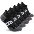 BUDERMMY Womens Ankle Compression Socks with Arch Support Athletic Low cut Running Socks for Women Workout Cushion 5 Pairs