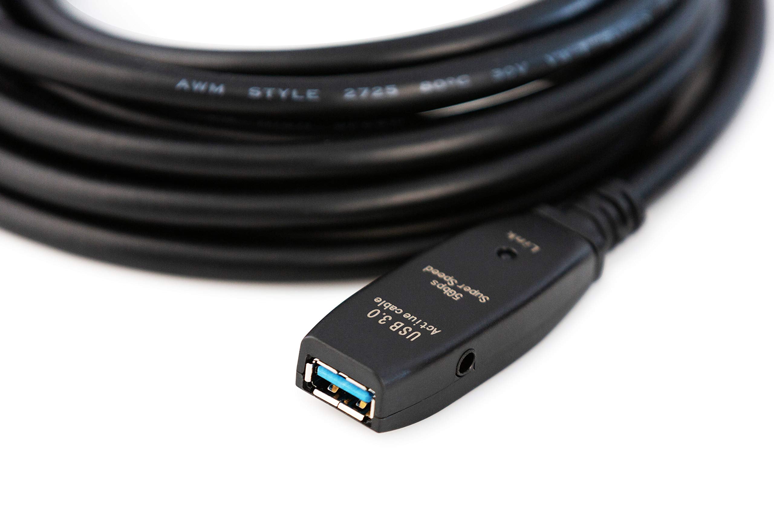 MutecPower 16 Feet Active USB Extension Cable 3.0 Male to Female with A Extension chipset Signal Booster - Active Extension/Repeater Cord 5 Meters / 16 Feet