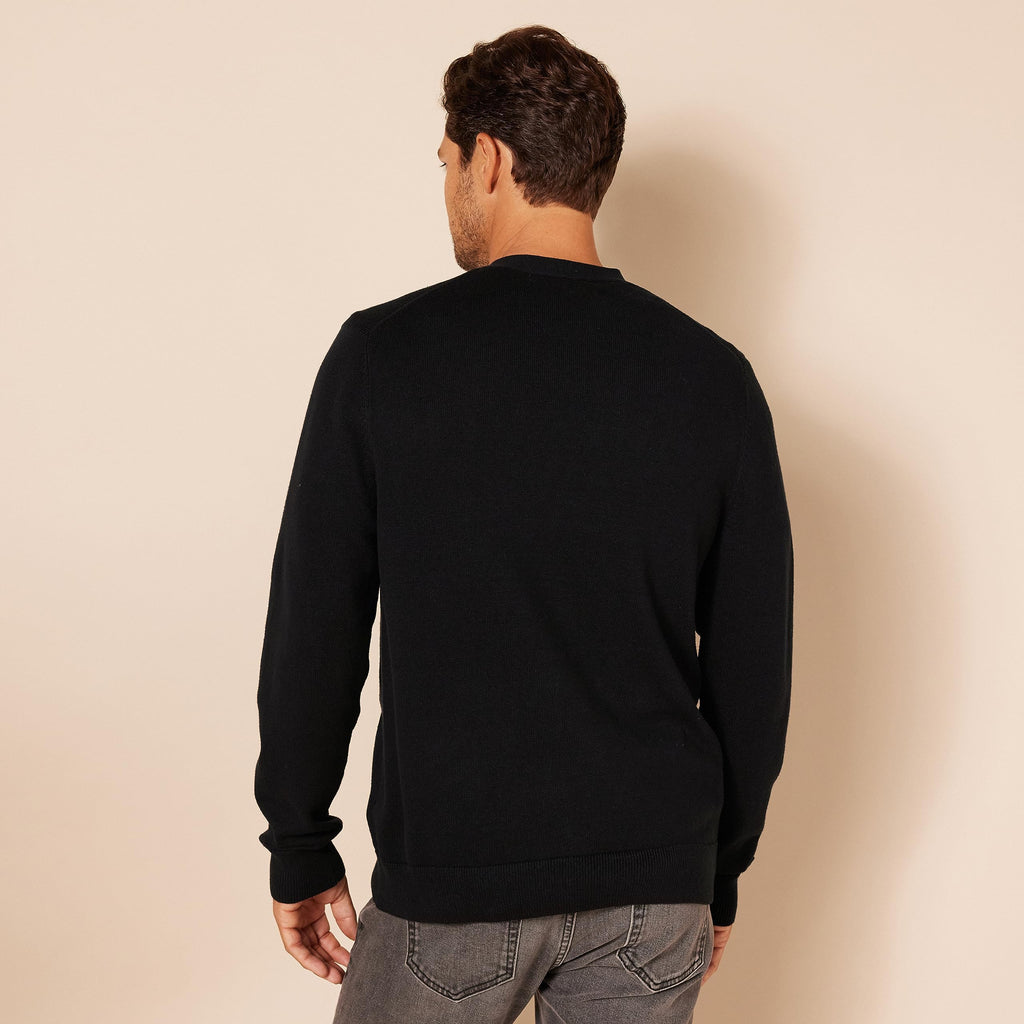 Amazon Essentials Men's V-Neck Cotton Cardigan Sweater