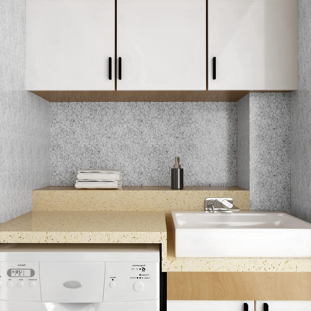 VEELIKE 15.7''x118'' Granite Contact Paper for Countertops Waterproof Self Adhesive Granite Wallpaper Peel and Stick Countertops for Kitchen Bathroom Counter Top Removable Decorative Vinyl Film