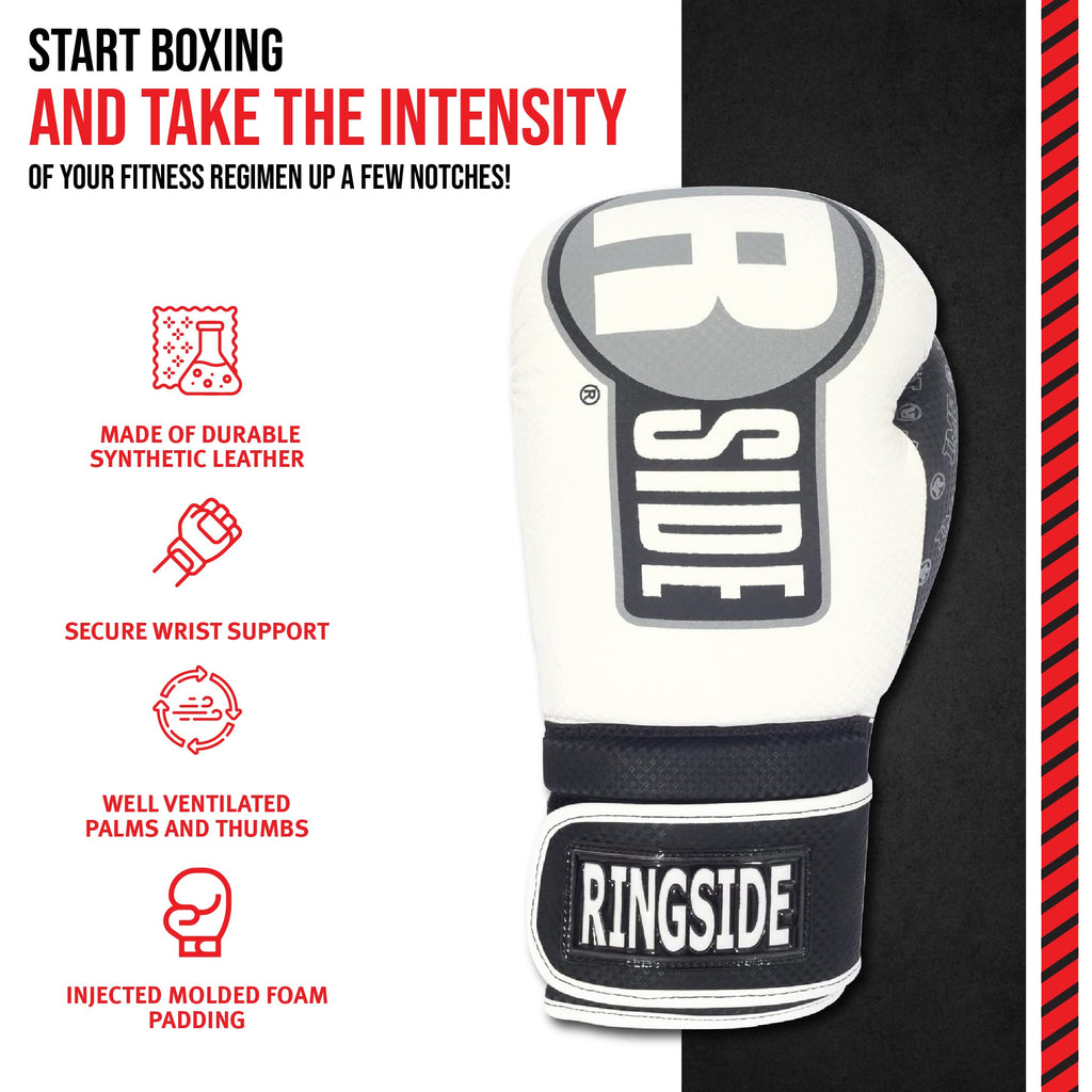 Ringside Apex Bag Gloves, IMF-Tech Boxing Gloves with Secure Wrist Support, Synthetic Boxing Gloves for Men and Women