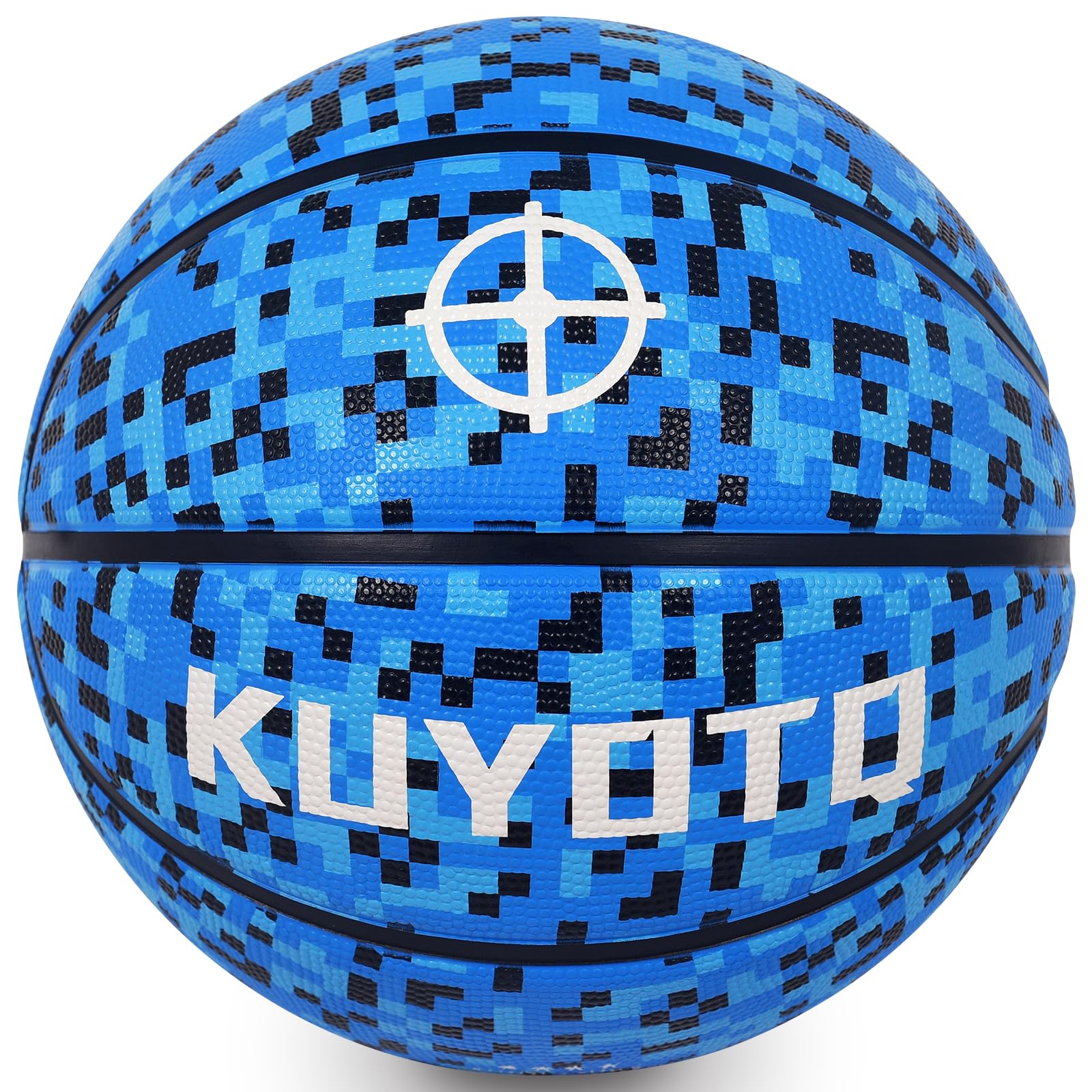 KUYOTQ Kids Youth Adult Size 3/4/5/6/7 (22/25.5/27.5/28.5/29.5") Basketball Premium Rubber or Faux Leather Basketball Indoor Outdoor Basketball for Boys Girls Womens Mens Basketball Gifts (Deflated)