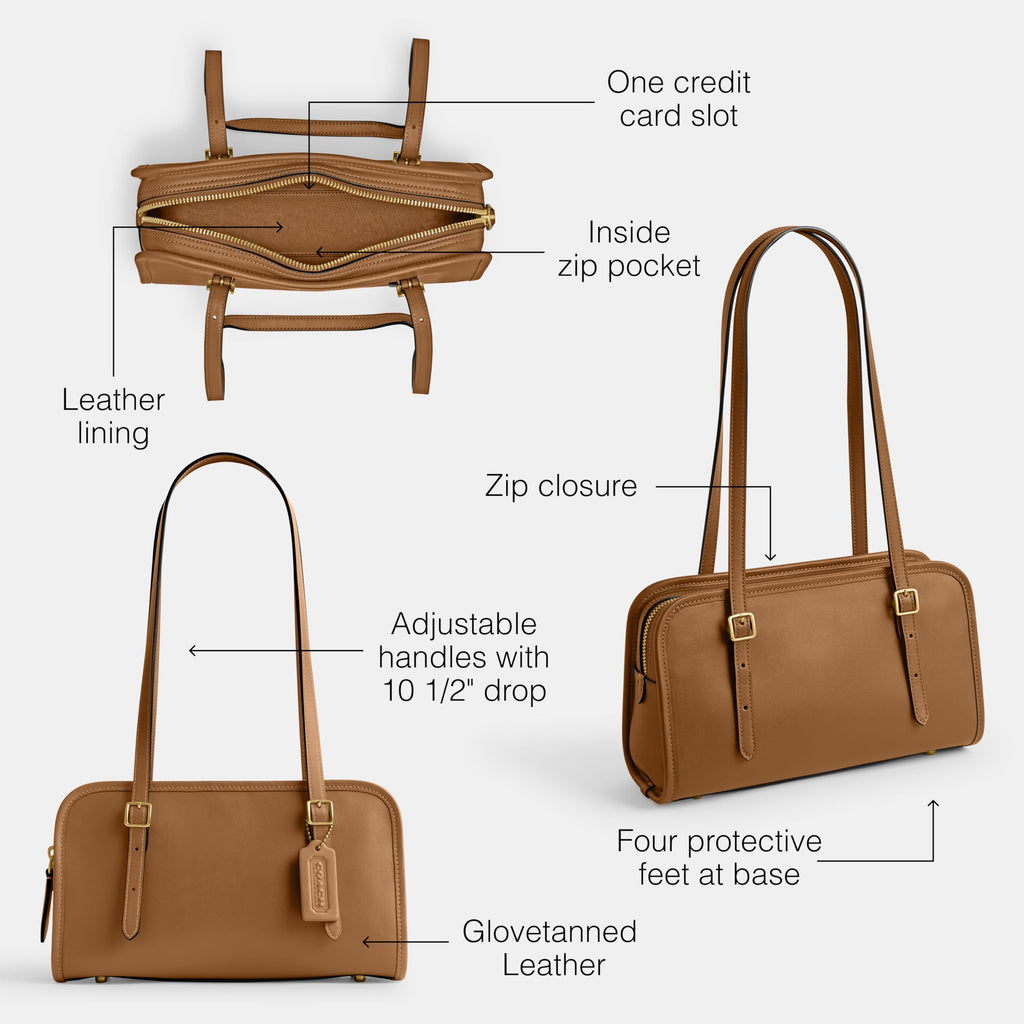 COACH Swing Zip Bag with Grommets