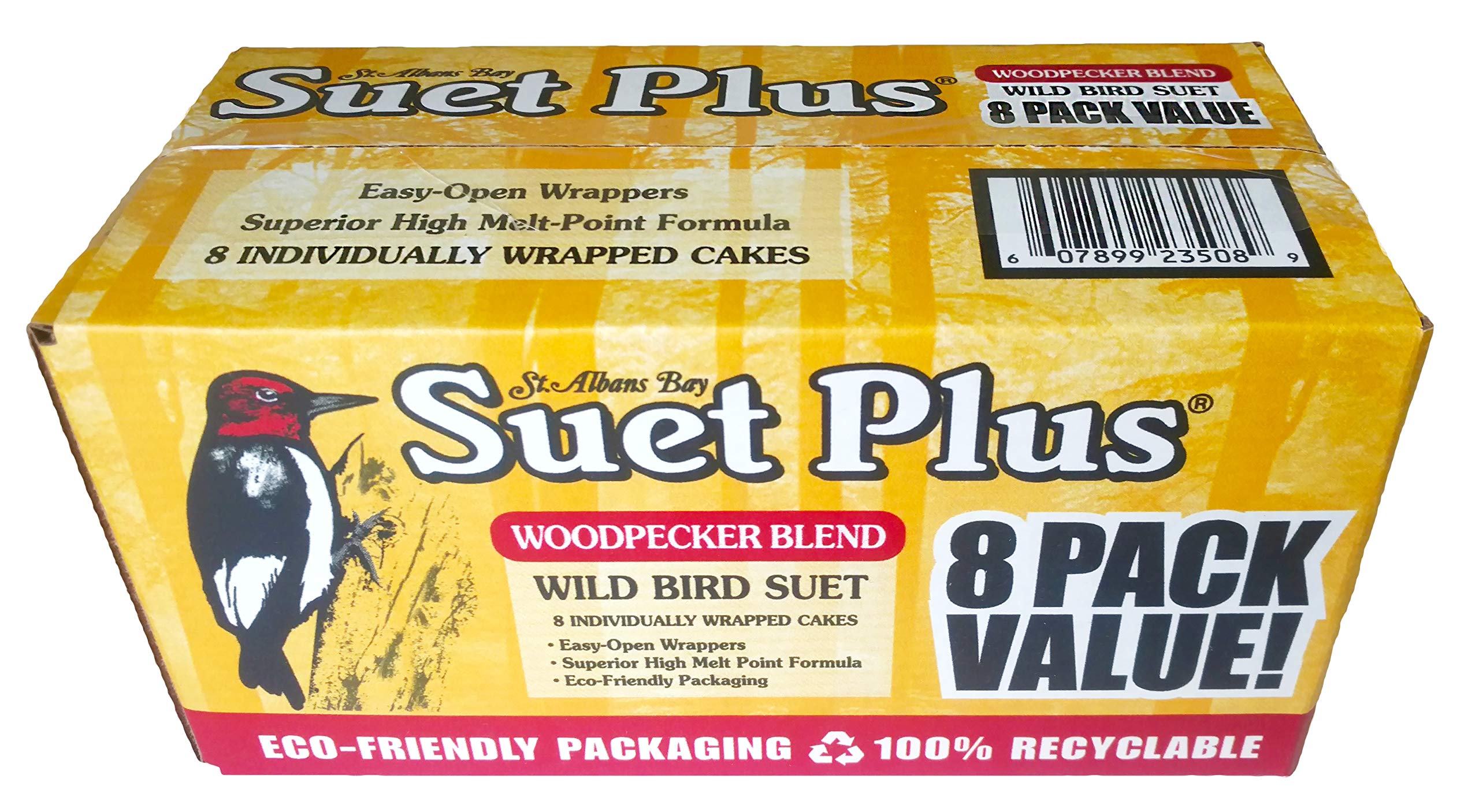 ST. ALBANS BAY SUET PLUS Suet Cake Variety Packs | 11 oz. Wild Bird Suet Cakes | (Apple, 10 Pack)