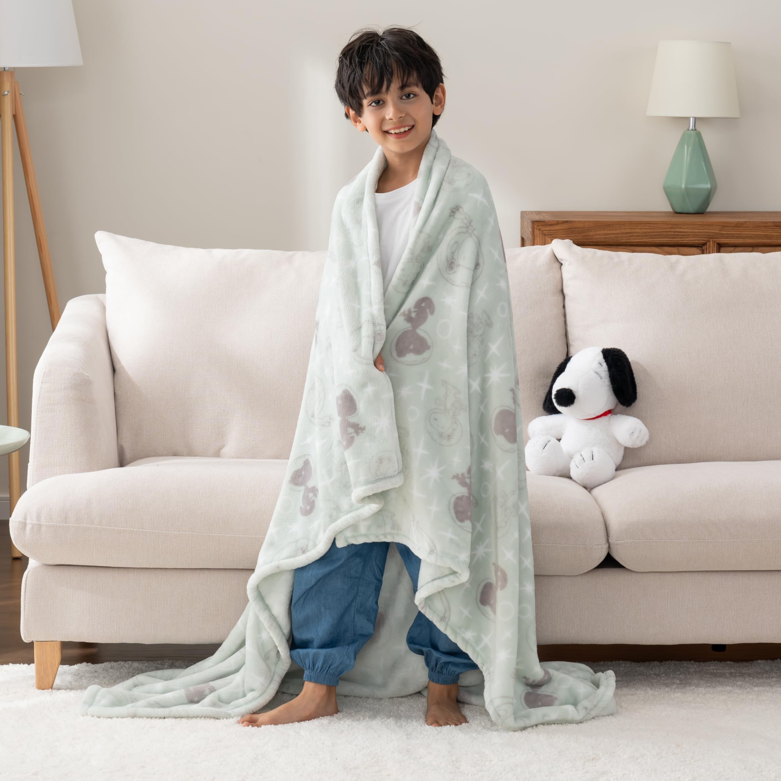 Berkshire Blanket VelvetLoft® Luxury Soft Polyester Throw Blanket, Don’t Let The Pigeon Drive The Bus, 50 x 70in(Official Mo Willems® Product)