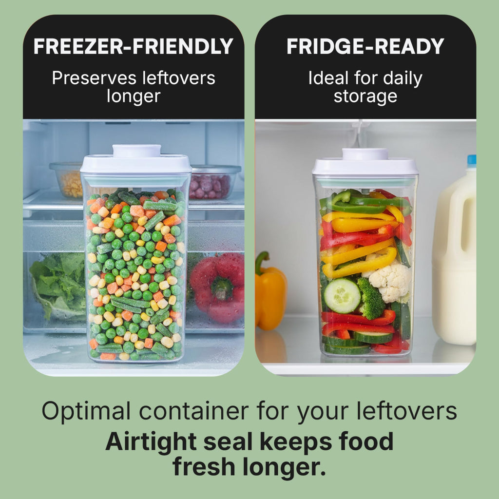 Bop Top Airtight Food Storage Containers with Lid 13.5 Cups / 108 oz | Kitchen Canister Sets | Air Tight Pantry Container | Pop Top Dry Food Storage Containers for Snacks, Sugar, Flour, Baking, Pasta