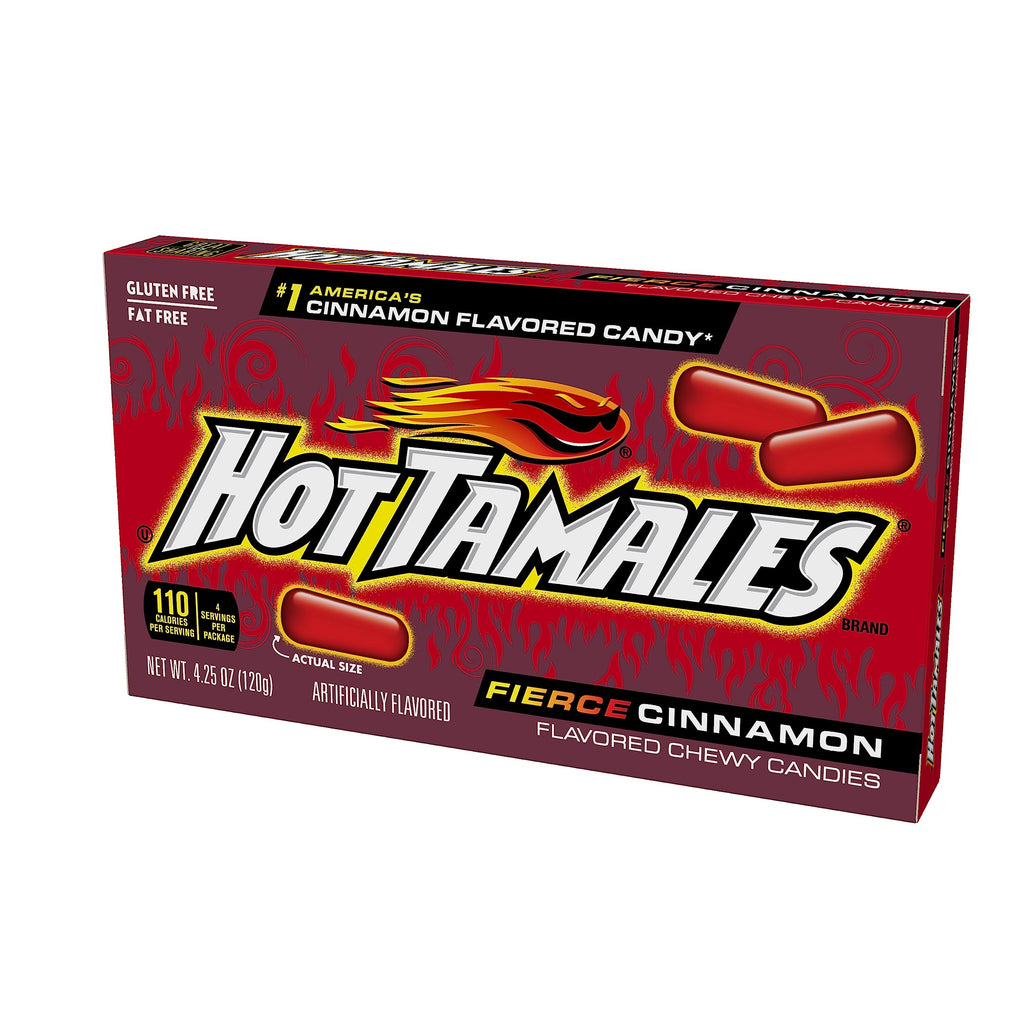 Hot Tamales Fierce Cinnamon Candy, 1 Pound Bulk Bag (Pack of 1) Cinnamon Candy, Gummy Candy, The Hampton Candy Company