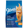 9Lives Daily Essentials Dry Cat Food for Adult Cats with Chicken, Beef & Salmon Flavors, 3.15 lb. Bag (Pack of 4)