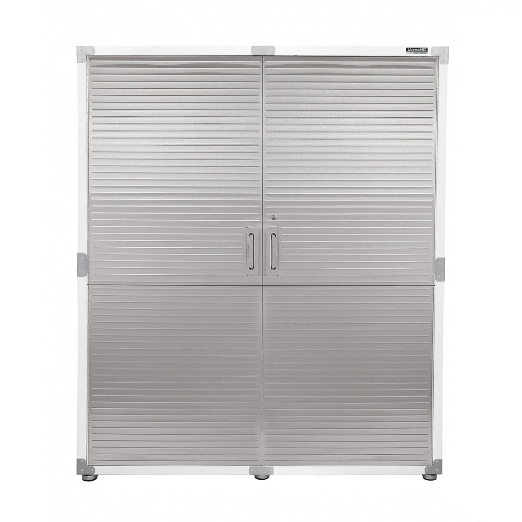Seville Classics UltraHD Solid Steel Lockable Metal Storage Cabinet Locker Organizer, w/Adjustable Shelves for Garage, Warehouse, Office, Classroom, Granite, 30" W x 18" D x 72" H