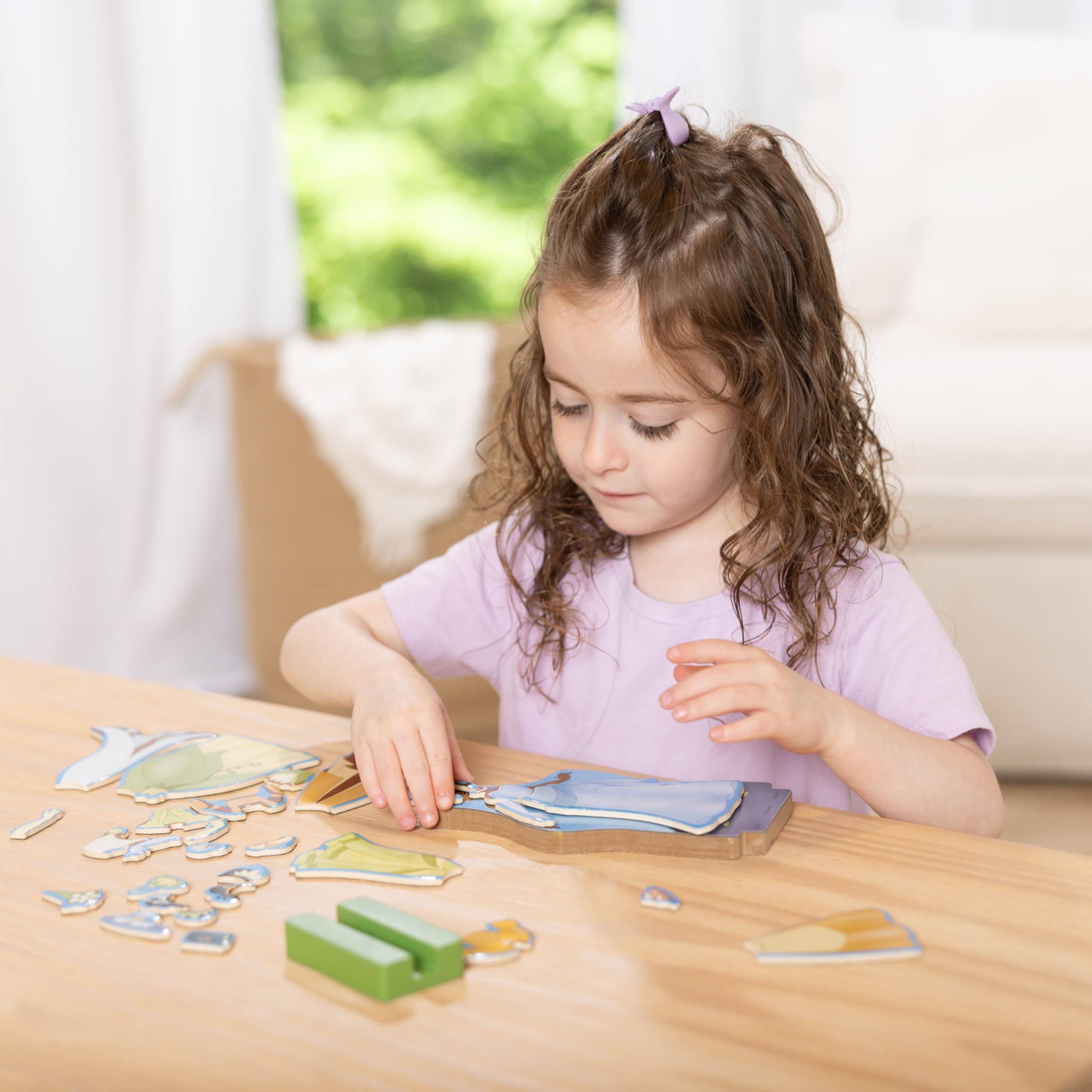 Melissa & Doug Disney Princess Ariel Magnetic Dress-Up Wooden Doll Pretend Play Set (30+ Pieces)