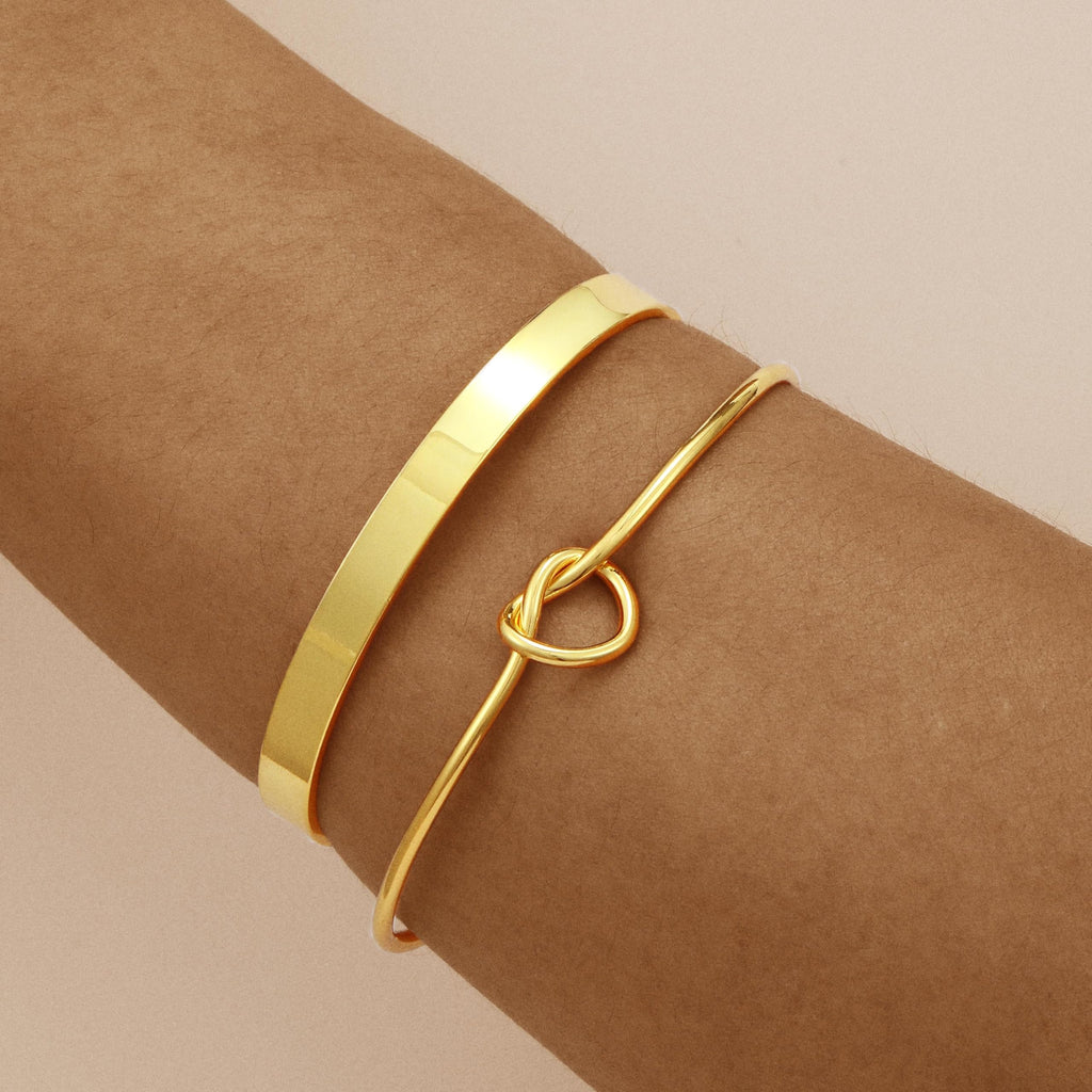 Coshilta Gold Bracelets for women 14K Gold Bangle Bracelet Stack - Adjustable Waterproof Trendy Bracelets Gold Filled Stacks Bangles Link Chain Gold Bracelet Non Tarnish for Women Jewelry Gifts