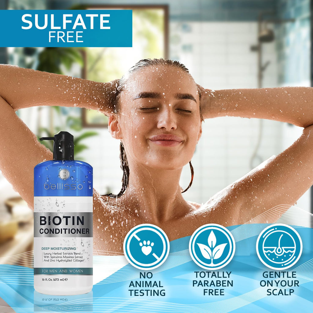 Apple Cider Vinegar Conditioner - Sulfate Paraben and Silicone Free - For Dry, Damaged and Oily Hair - Anti Dandruff Product for Fine Itchy Scalp Build Up - Cleansing Treatment for Women and Men