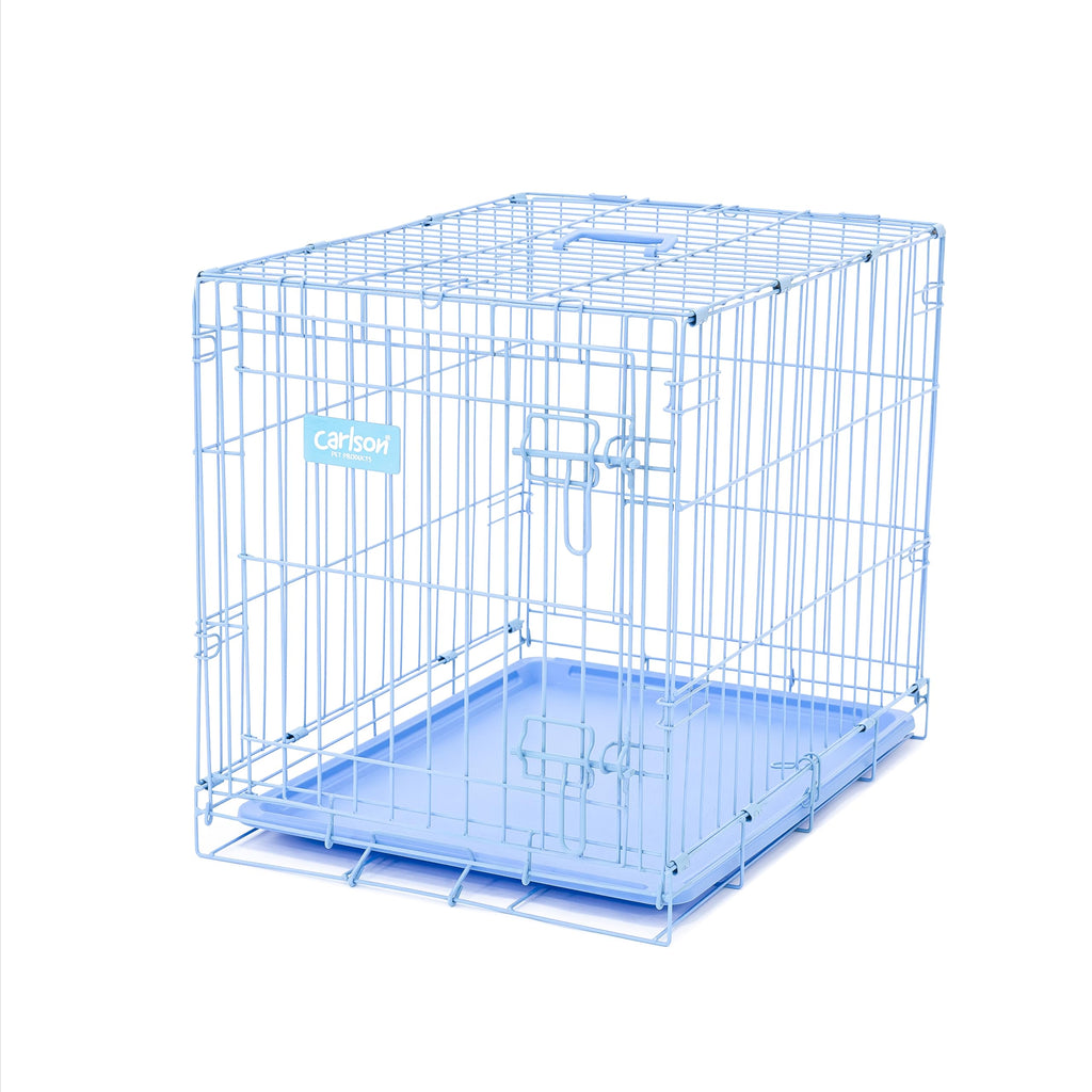 Carlson Secure and Compact Double Door Metal Dog Crate, Medium with Divider Panel